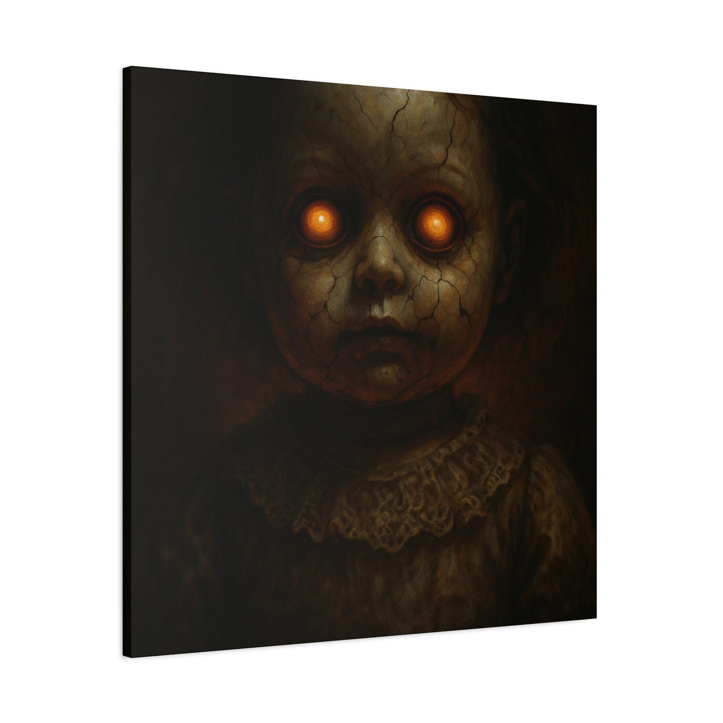 Eerie Artwork Canvas, Horror Decor, Creepy Wall Art, Spooky Gift, Haunted Home Decoration