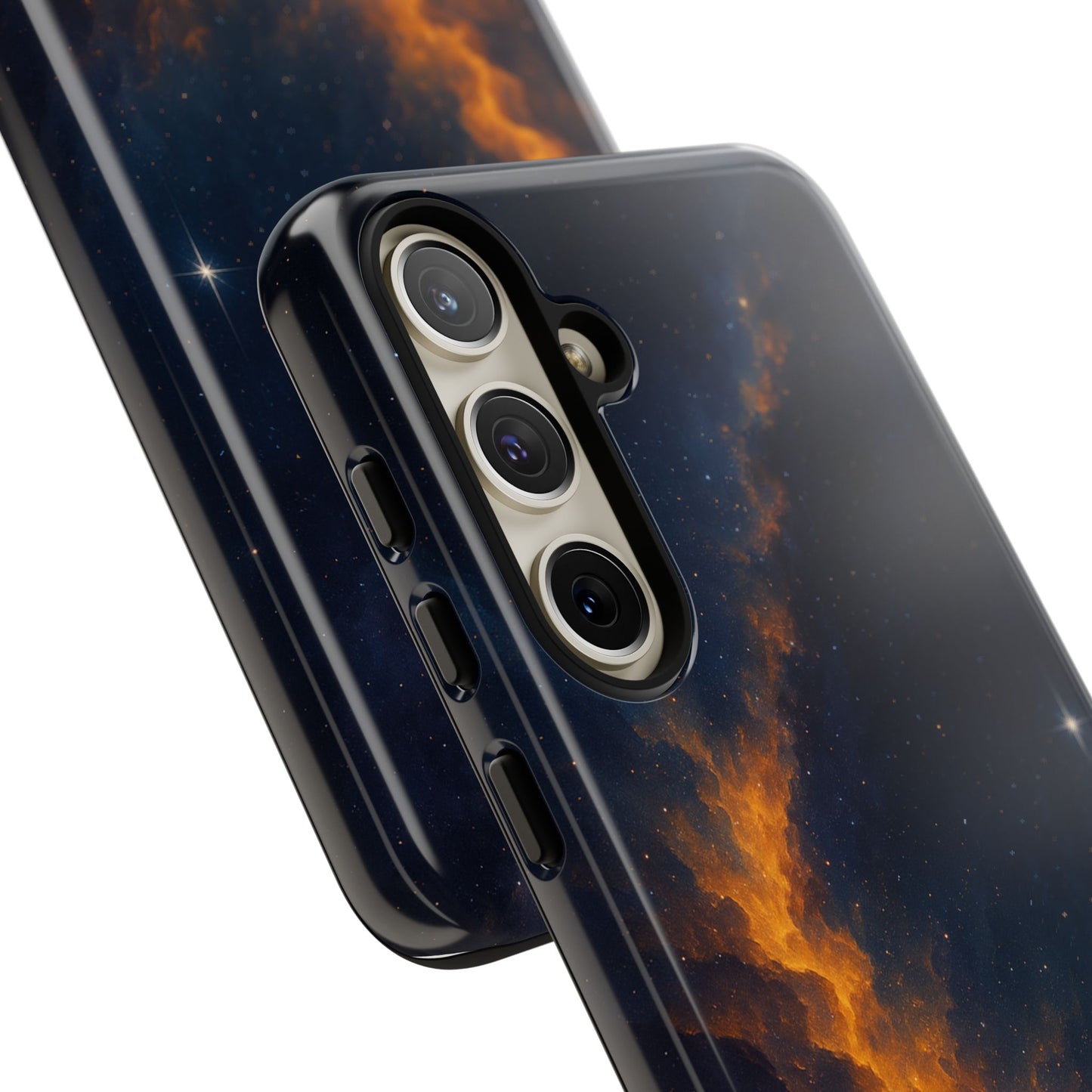 Stellar Flame – Cosmic Nebula Art Phone Case