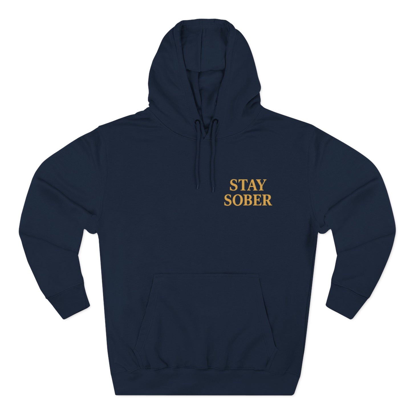 Samurai hoodie- Stay Sober, Defend Peace | Cozy Sweatshirt for Wellness, Gratitude Gifts, Motivation, Mindfulness
