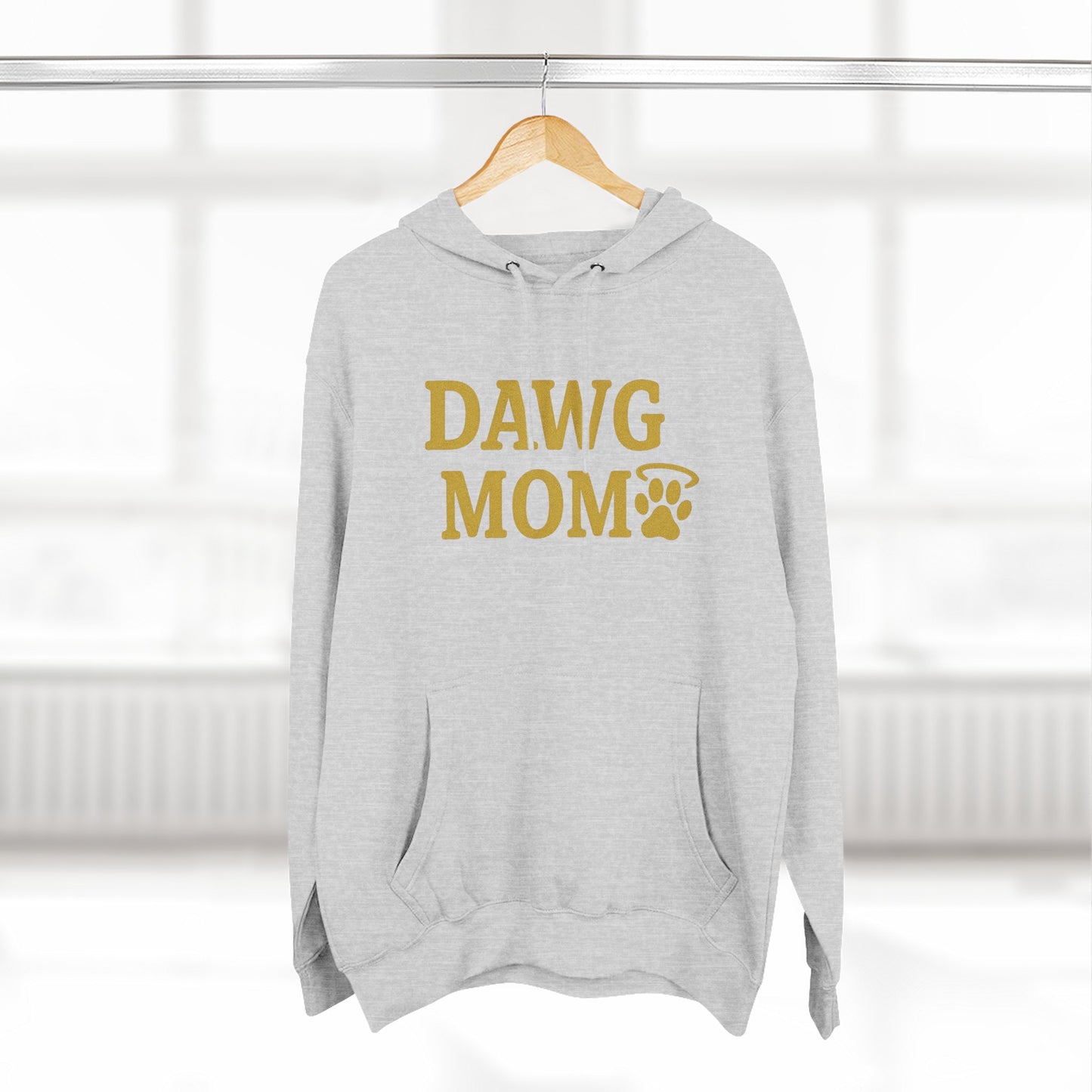 Dawg Mom Fleece Hoodie - Cozy Dog Lover Sweatshirt, Gift for Pet Moms, Animal Lover Apparel, Dog-Themed Clothing, Gifts for Dog Owners
