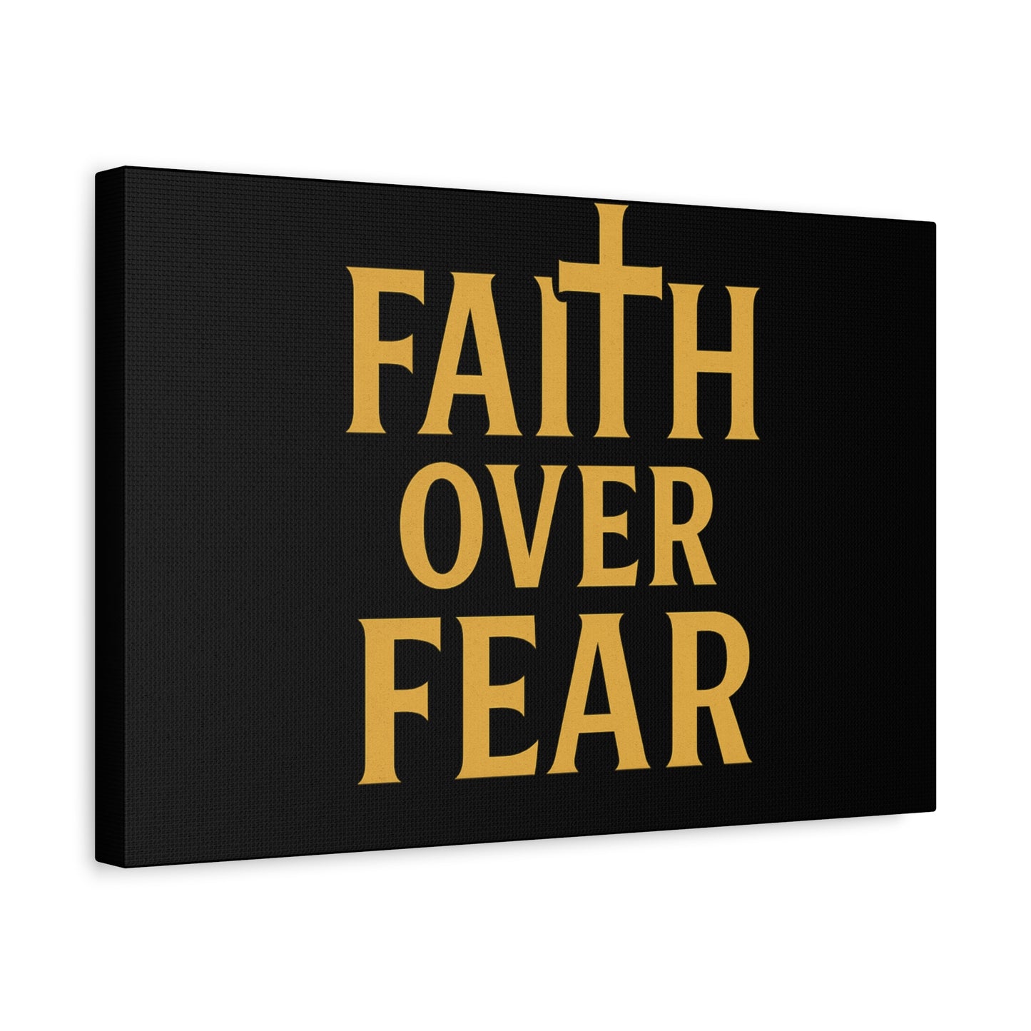 Faith Over Fear Canvas Art - Inspirational Wall Decor, Motivational Gift, Home Decoration, Christian Wall Art, Belief Affirmation
