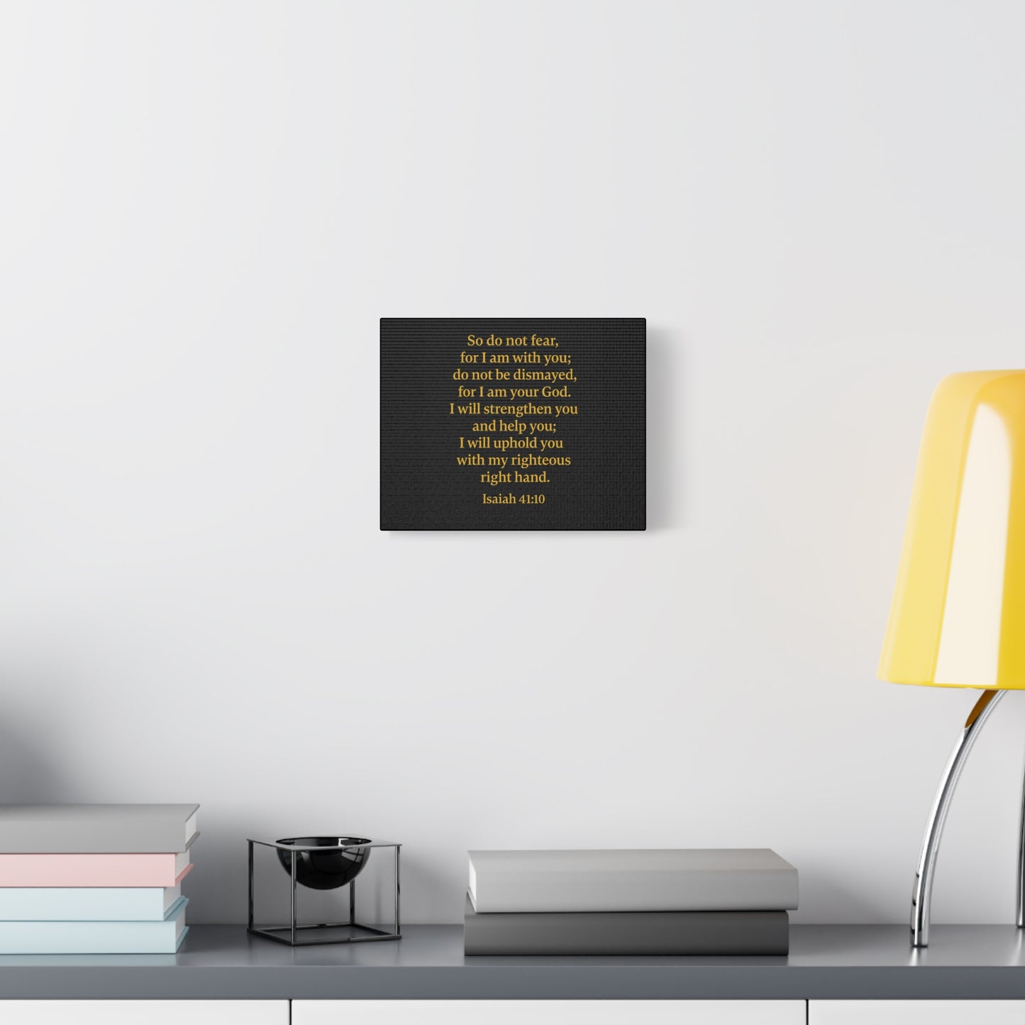 Inspirational Quote Isaiah 41:10 Wall Art, Motivational Canvas Print, Home Decor, Gift for Uplifting Moments, Faith-Based Decoration