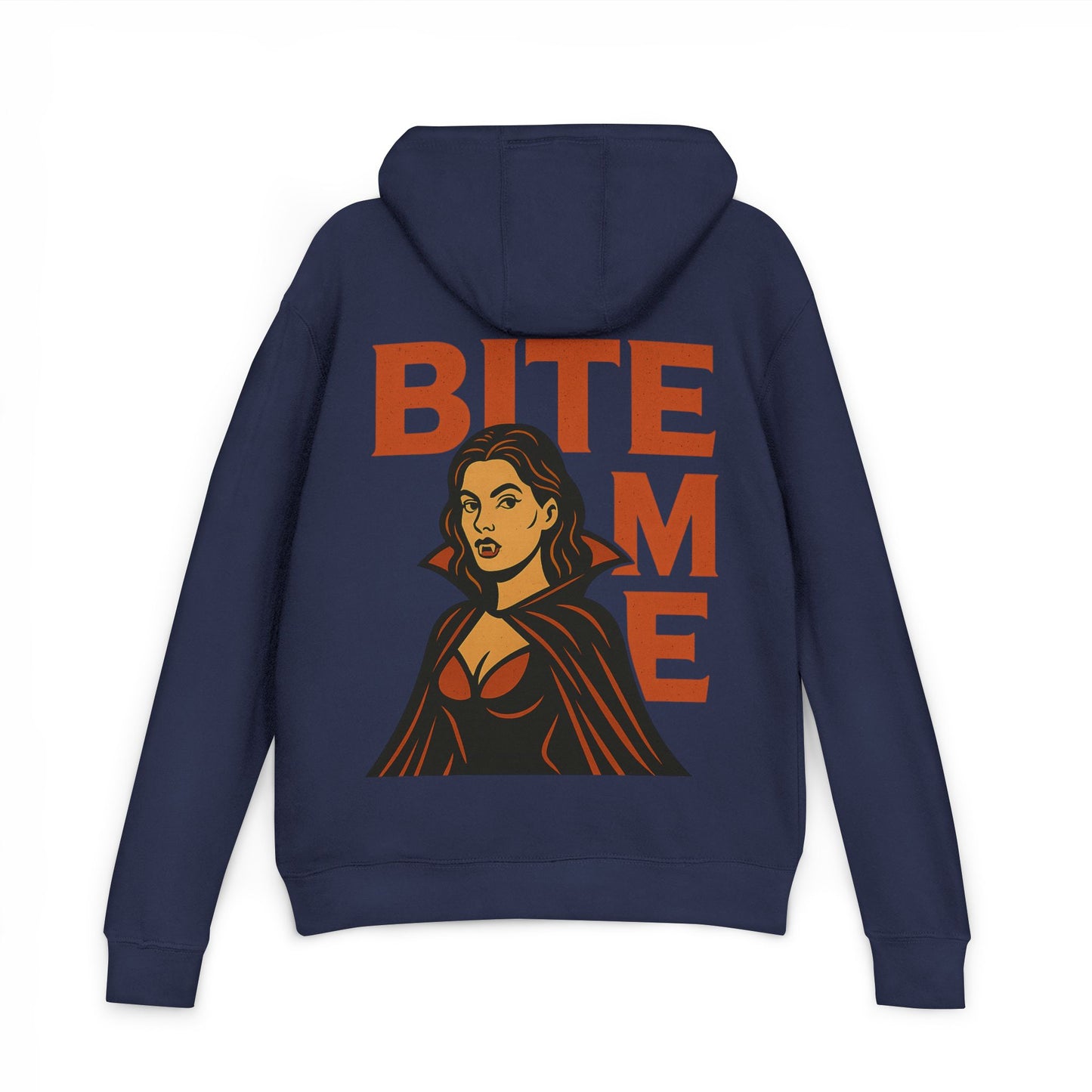 Vampire Bite Me Hoodie, Unisex Halloween Sweatshirt, Spooky Season Apparel, Gothic Fashion, Unique Gift for Vampires