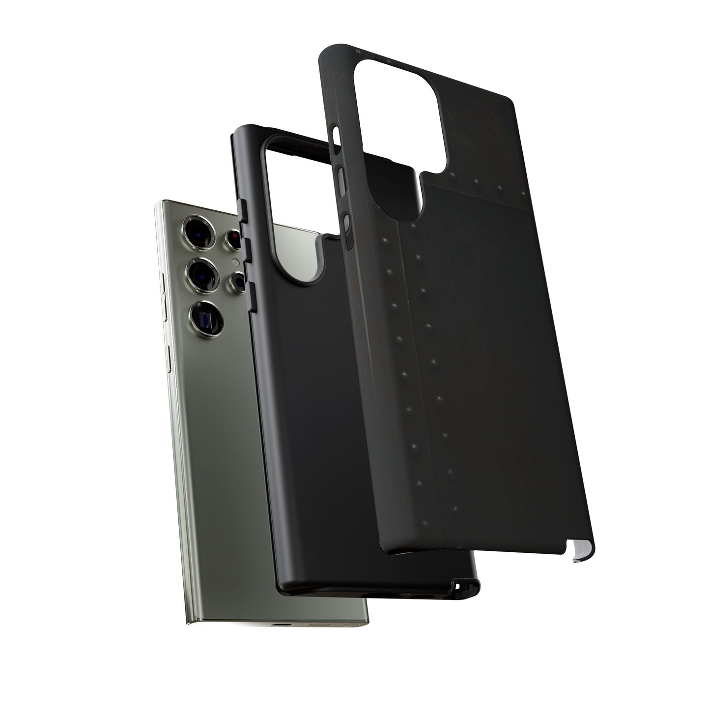 Steel & Smoke – Riveted Shadows Phone Case