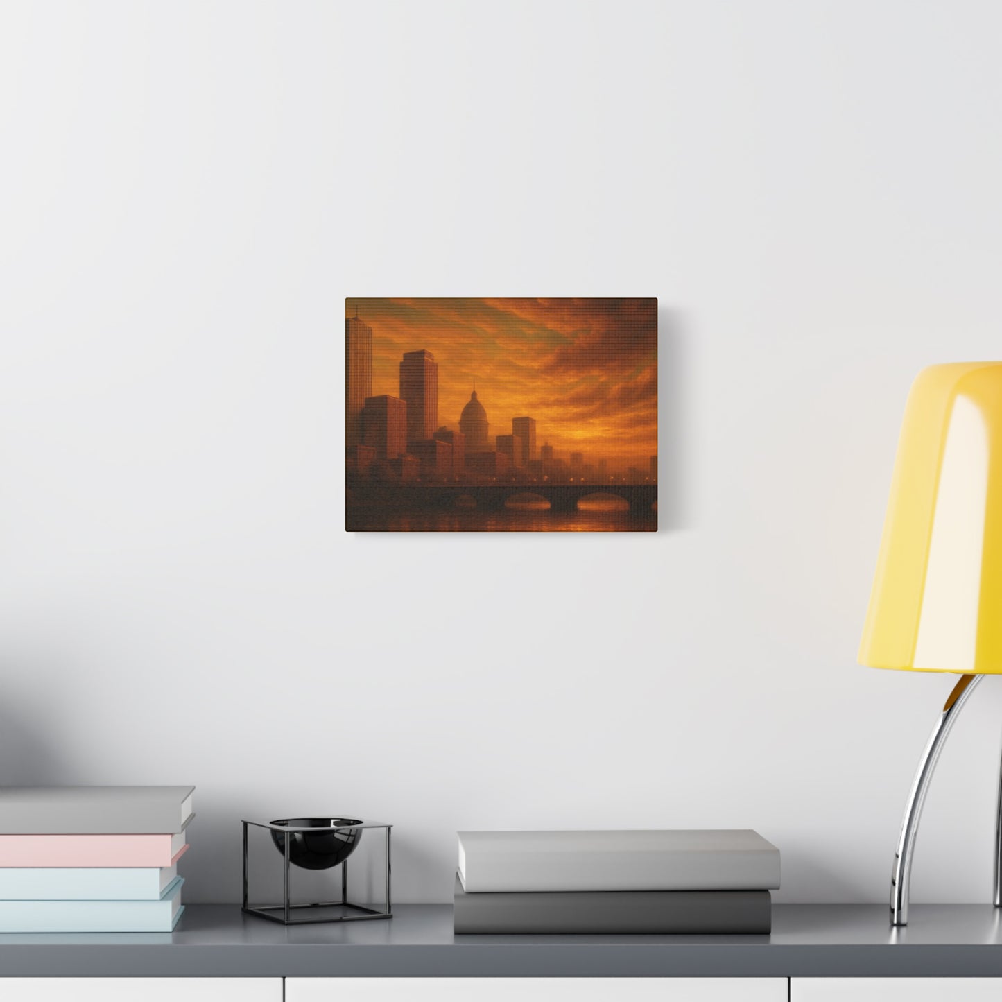Sunset Cityscape Wall Art, Canvas Print, Home Decor, Urban Landscape, Unique Gift, Modern Art, Interior Design
