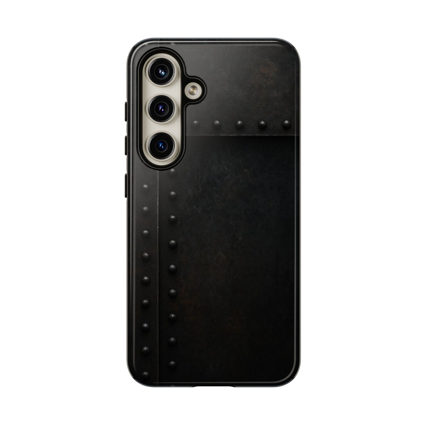 Steel & Smoke – Riveted Shadows Phone Case