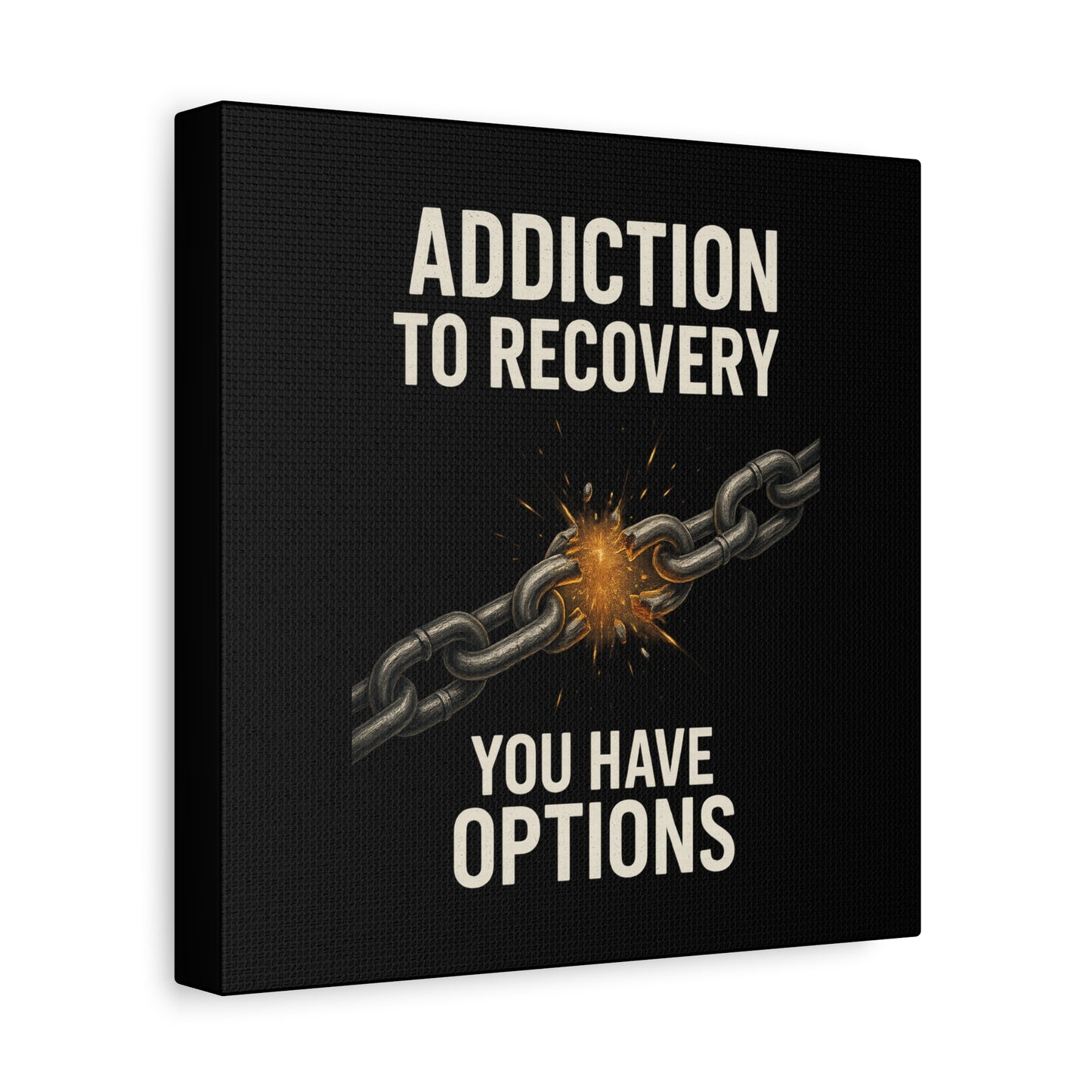Inspirational Wall Art - Addiction Recovery Canvas, Motivational Decor, Recovery Gift, Home Office Wall Art, Supportive Quote Print