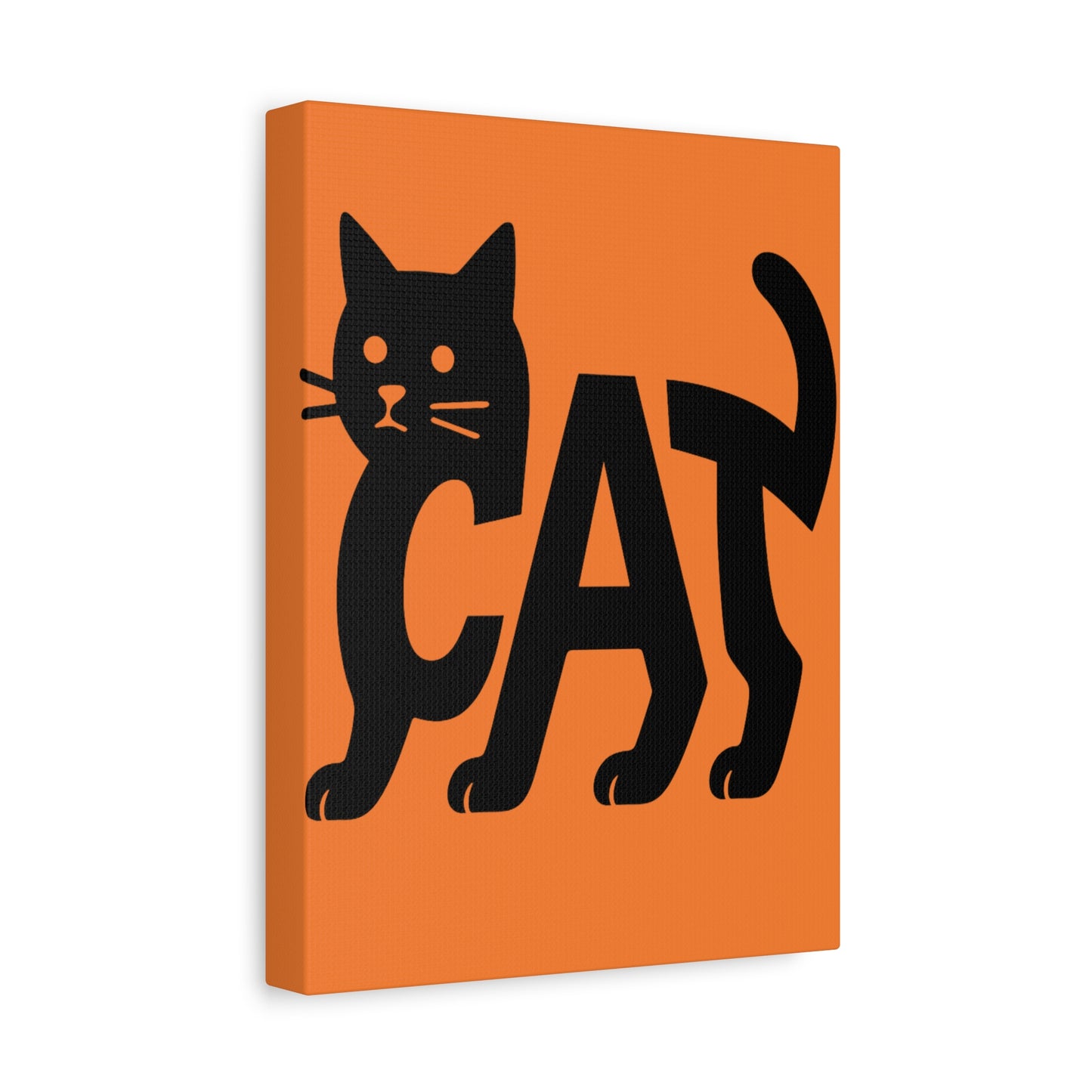 Cat-Themed Matte Canvas Art, Cute Cat Decor, Halloween Wall Art, Pet Lover Gift, Cat Lover Home Decor, Black Cat Artwork