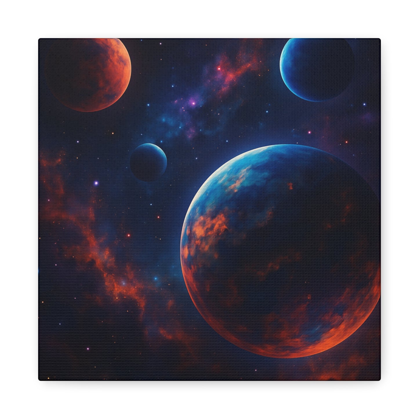 Cosmic Wall Art, Galaxy Canvas, Space Decor, Home Decoration, Astronomical Print, Nebula Artwork, Starry Wall Hanging