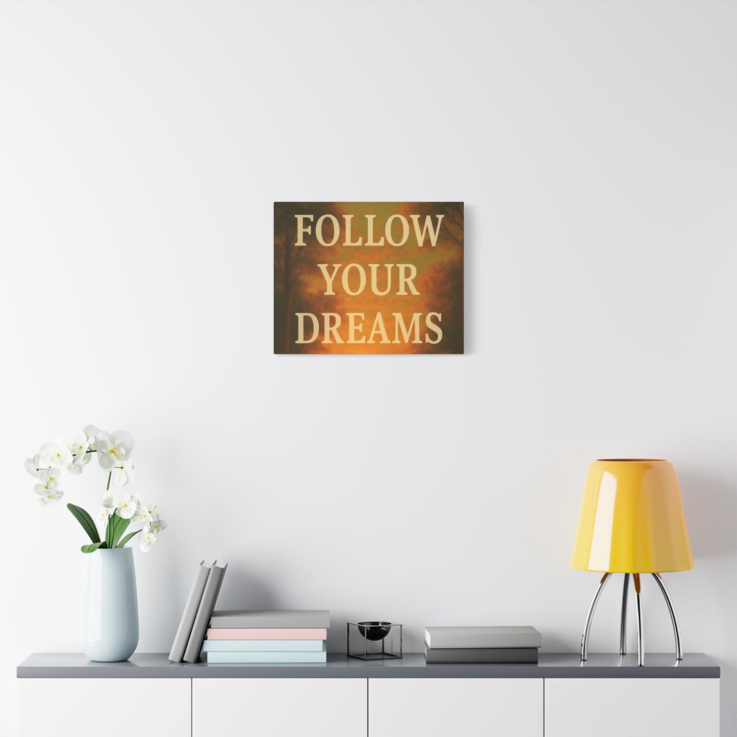 Inspirational Canvas Wall Art, Motivational Decor for Home and Office, Follow Your Dreams