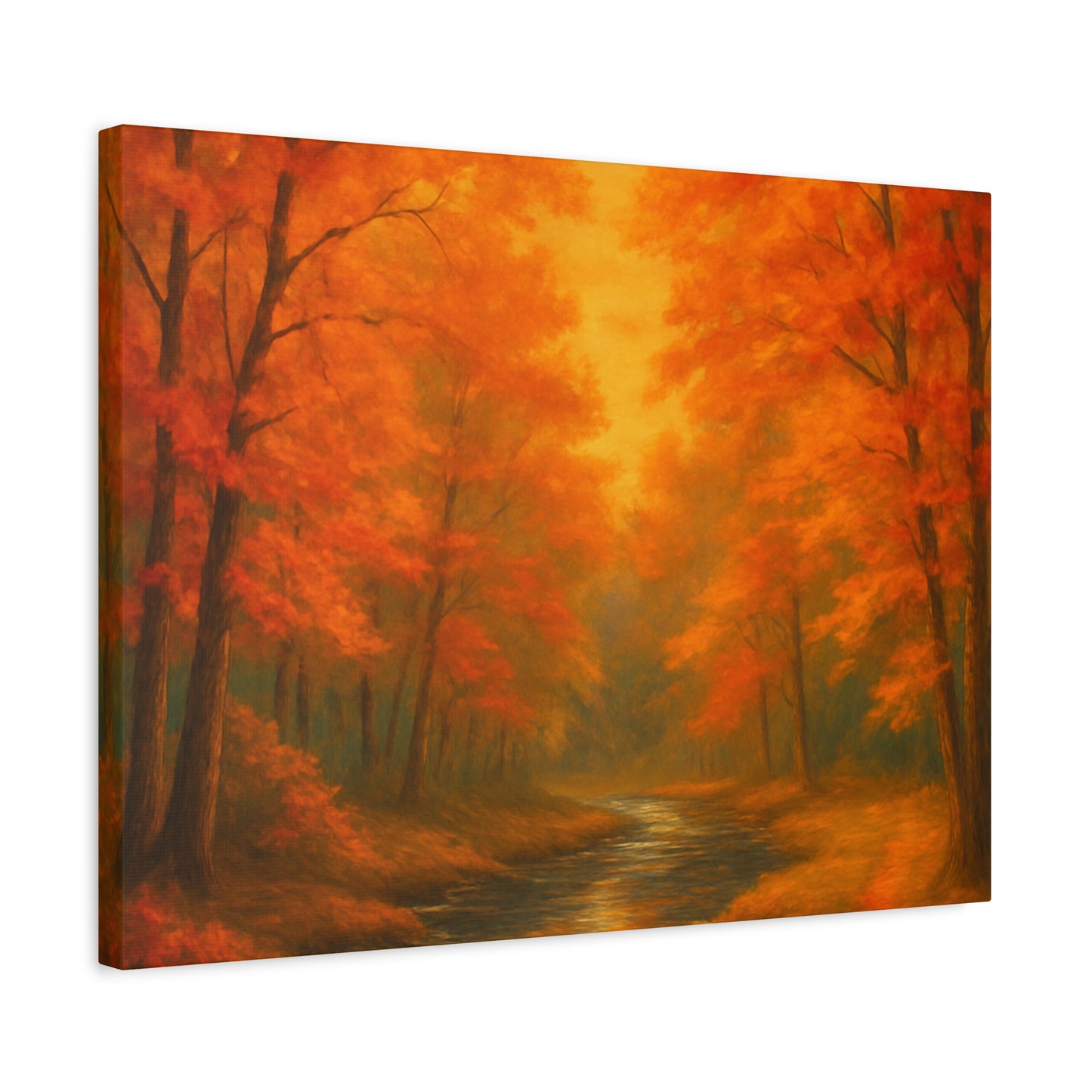 Autumn Forest Canvas Art Print, Fall Home Decor, Cozy Wall Art, Nature Inspired Gallery, Seasonal Decoration