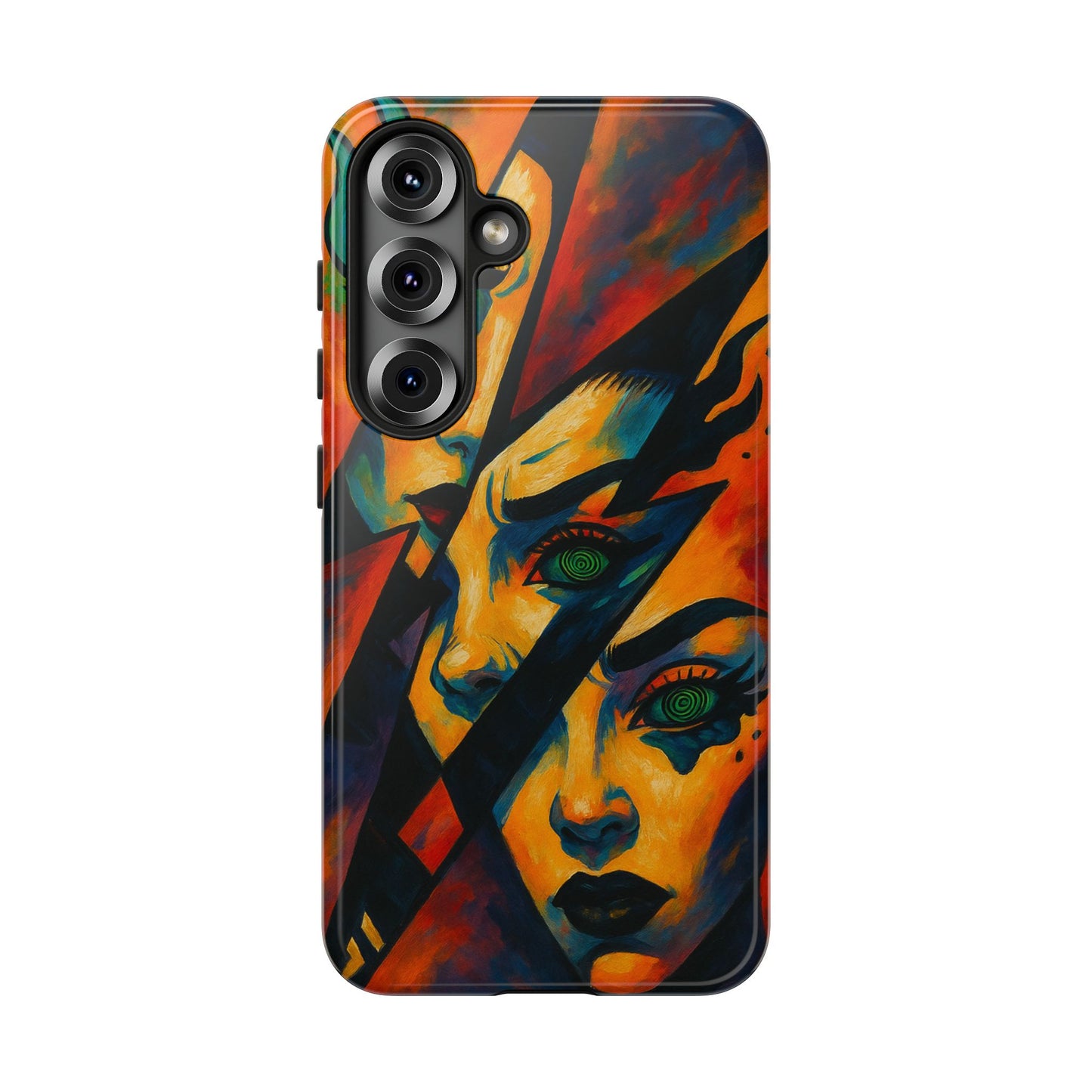 Vibrant Phone Case with Edgy Art, Tough Cases for Trendsetters, Unique Gift for Art Lovers, Colorful Phone Accessory, Protection and Style