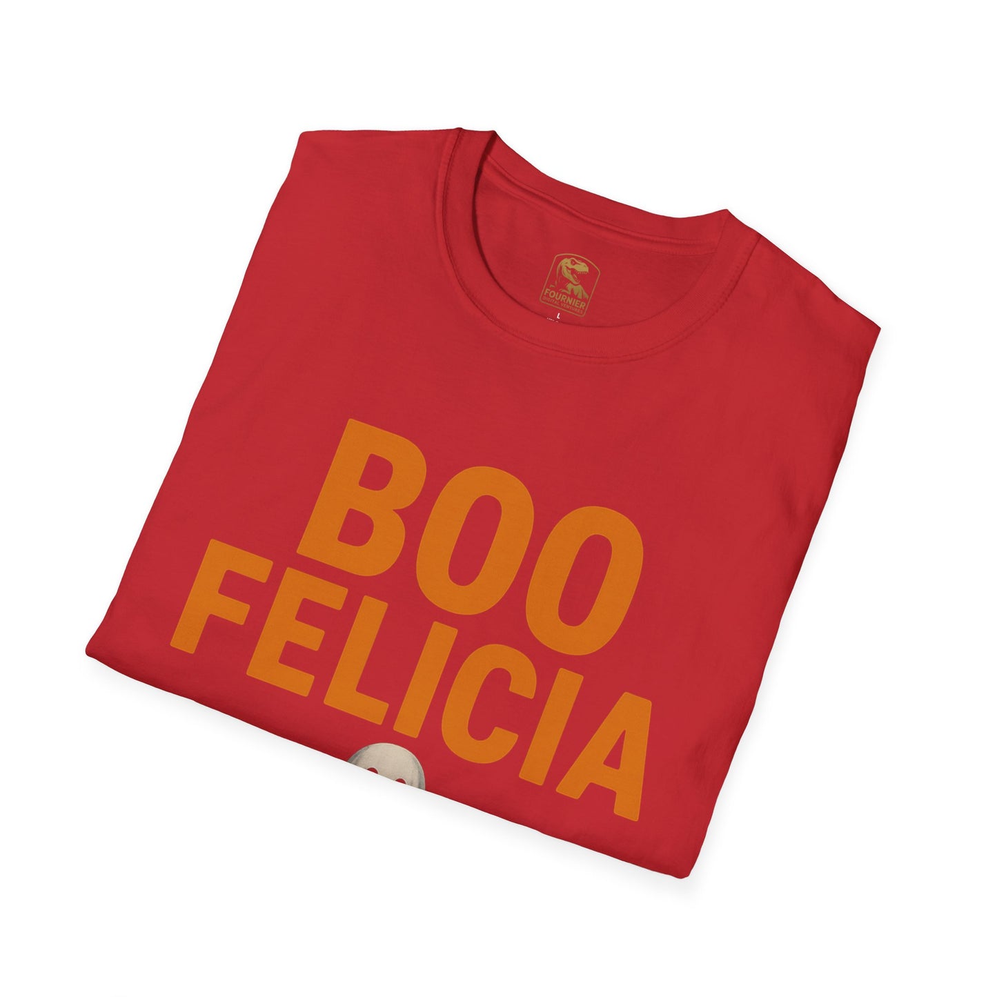 Boo Felicia Halloween T-Shirt, Funny Ghost Tee, Unisex Softstyle Shirt, Spooky Season Apparel, Halloween Party Outfit, Fall Fashion Tops
