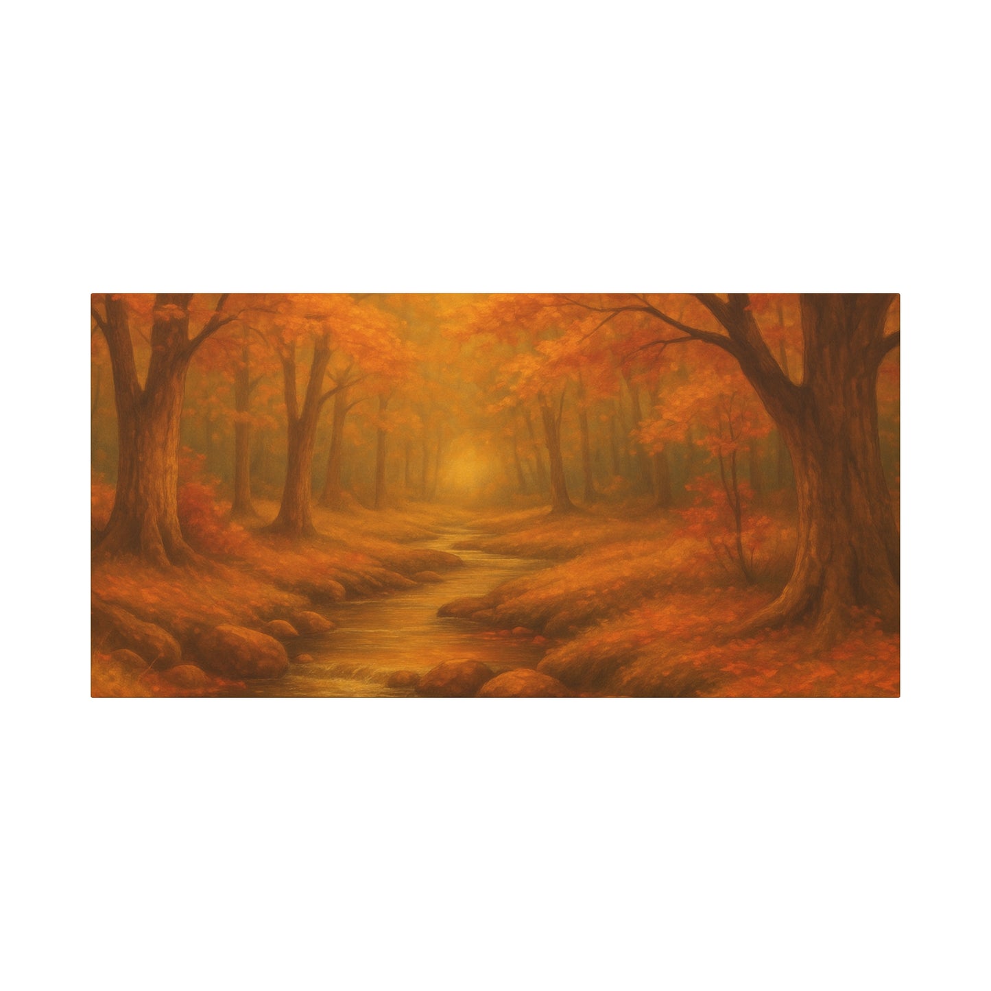 Autumn Landscape Canvas Print, Cozy Home Decor, Fall Wall Art, Nature Inspired Gift, Thanksgiving Decoration