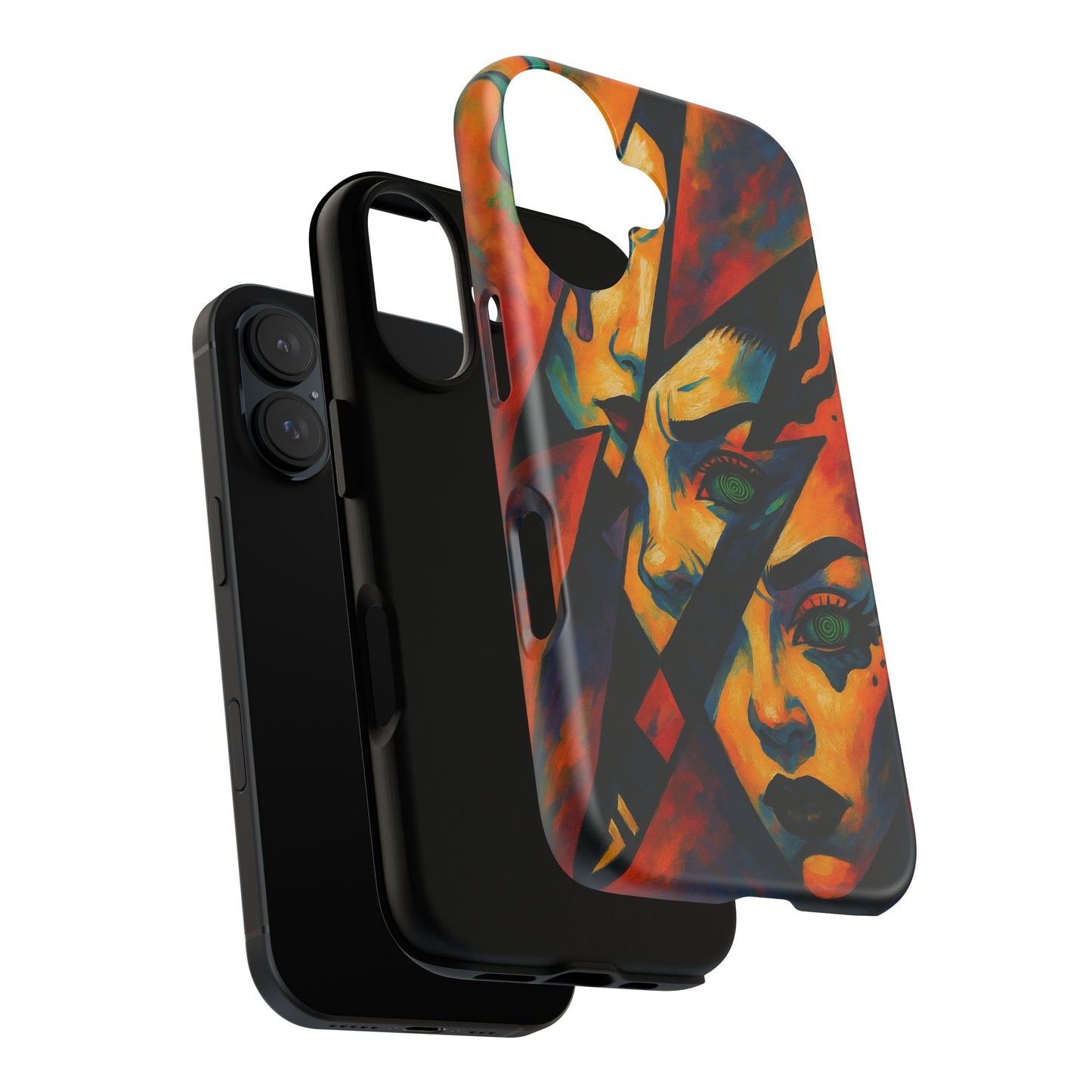 Vibrant Phone Case with Edgy Art, Tough Cases for Trendsetters, Unique Gift for Art Lovers, Colorful Phone Accessory, Protection and Style