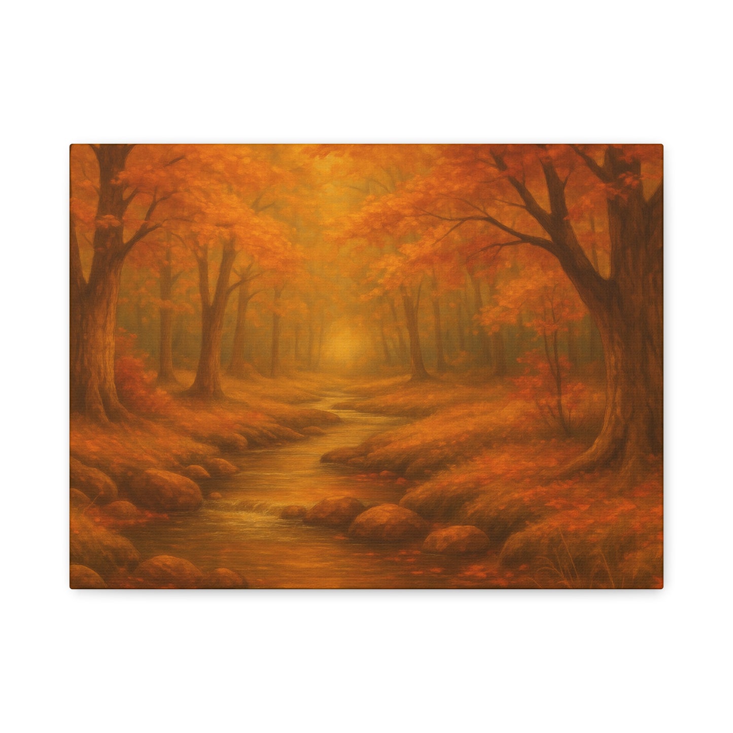 Autumn Landscape Canvas Print, Cozy Home Decor, Fall Wall Art, Nature Inspired Gift, Thanksgiving Decoration