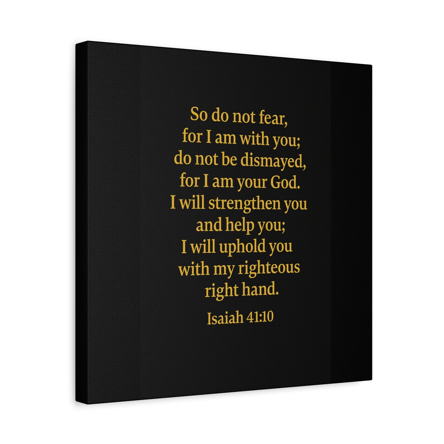 Inspirational Quote Isaiah 41:10 Wall Art, Motivational Canvas Print, Home Decor, Gift for Uplifting Moments, Faith-Based Decoration