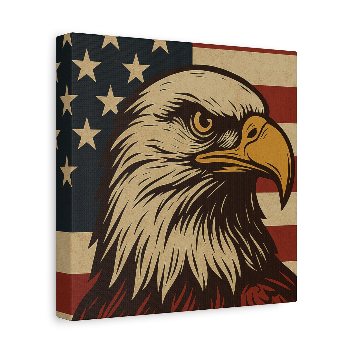 American Pride – Bald Eagle Canvas Art