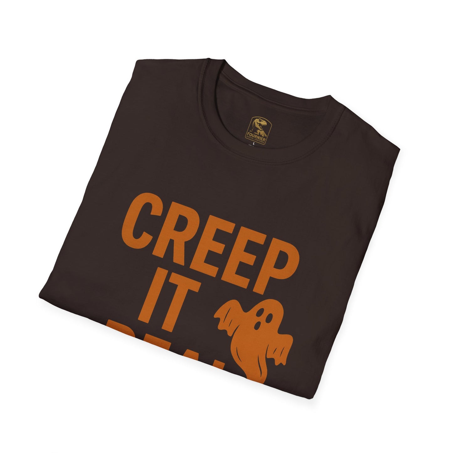 Halloween Graphic Tee, Creep It Real Shirt for Ghost Lovers, Unisex Casual T-Shirt, Funny October Apparel, Spirit Halloween Gift