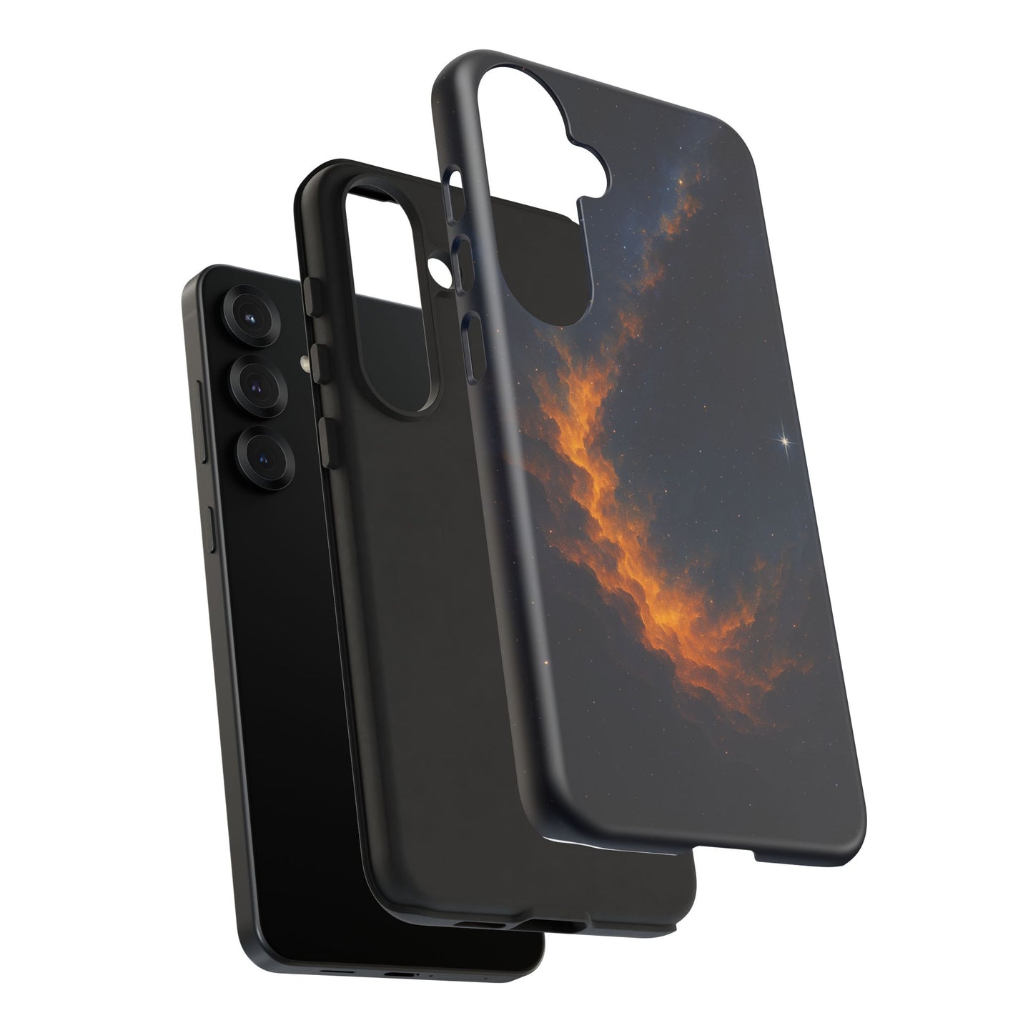 Stellar Flame – Cosmic Nebula Art Phone Case