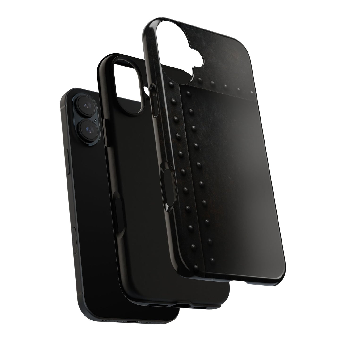 Steel & Smoke – Riveted Shadows Phone Case