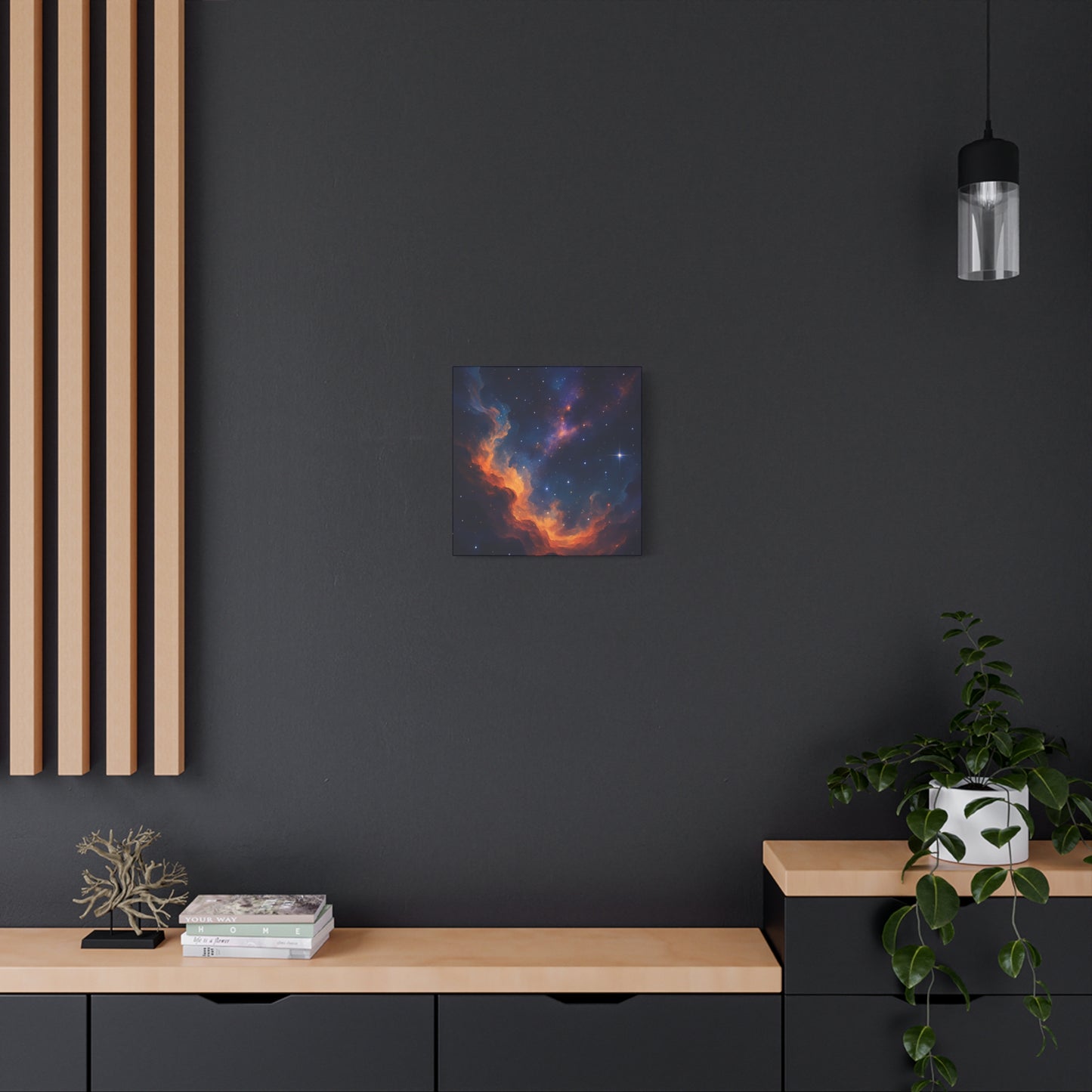 Stellar Flame – Nebula Canvas Art