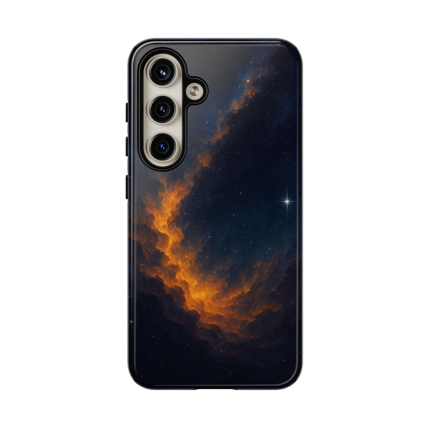 Stellar Flame – Cosmic Nebula Art Phone Case