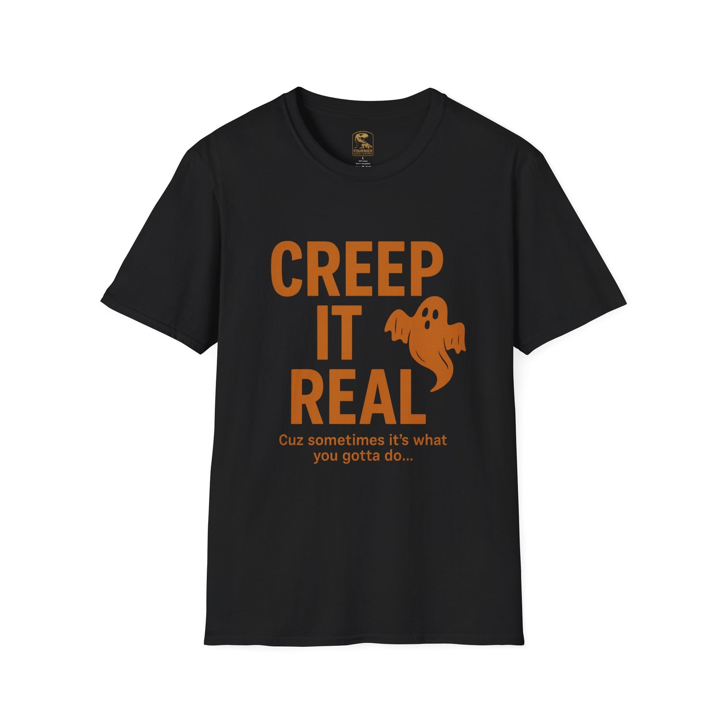 Halloween Graphic Tee, Creep It Real Shirt for Ghost Lovers, Unisex Casual T-Shirt, Funny October Apparel, Spirit Halloween Gift