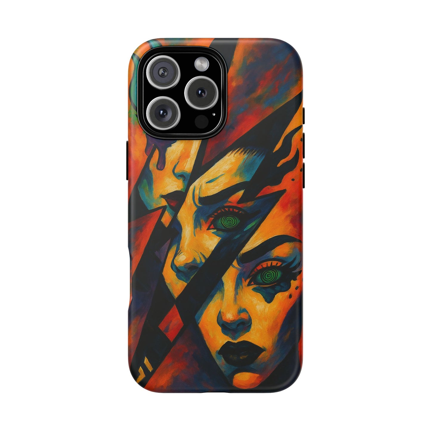 Vibrant Phone Case with Edgy Art, Tough Cases for Trendsetters, Unique Gift for Art Lovers, Colorful Phone Accessory, Protection and Style