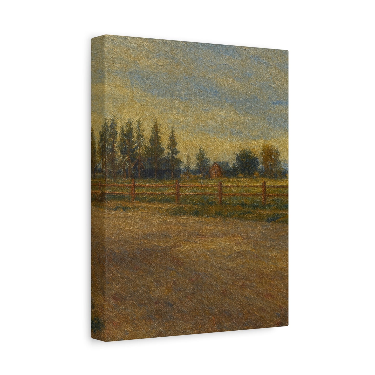 Rustic Landscape Canvas Print, Home Decor, Art for Living Room, Farmhouse Style, Gift for Art Lovers