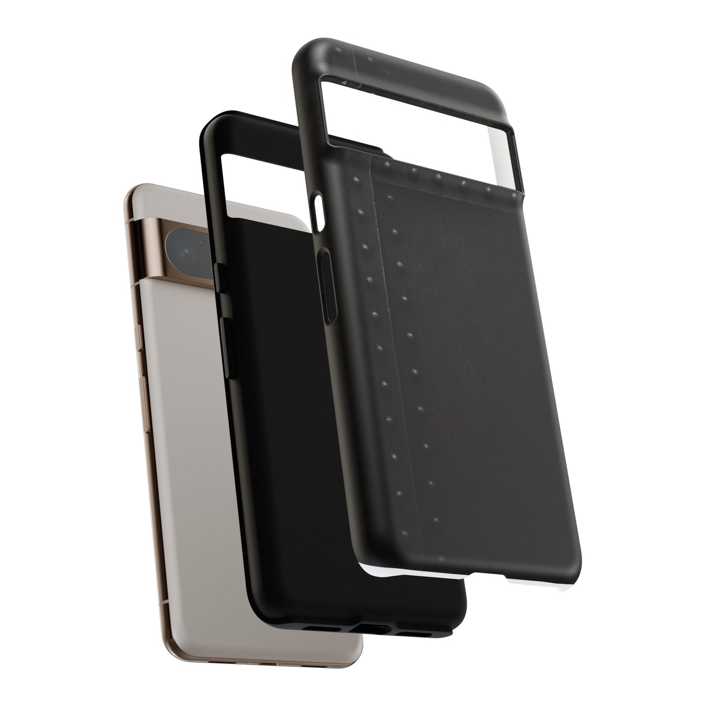 Steel & Smoke – Riveted Shadows Phone Case