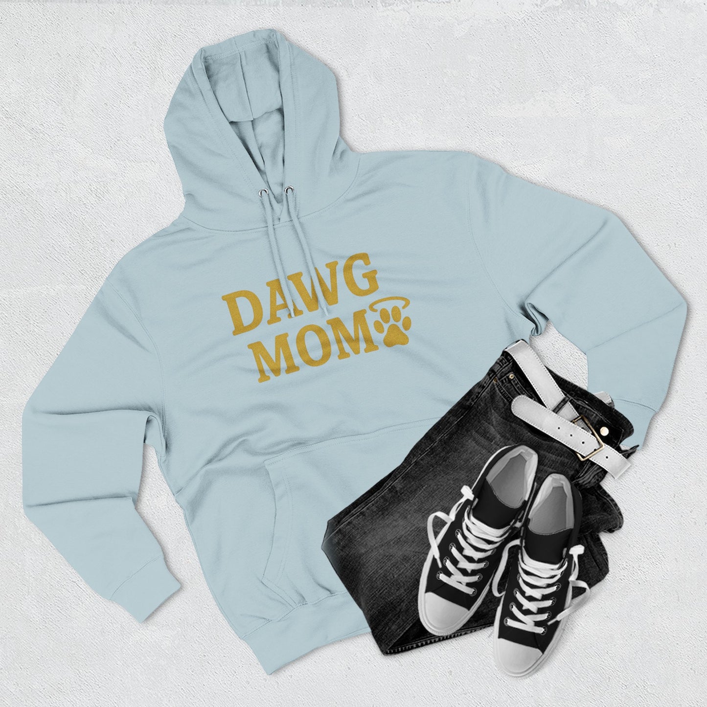 Dawg Mom Fleece Hoodie - Cozy Dog Lover Sweatshirt, Gift for Pet Moms, Animal Lover Apparel, Dog-Themed Clothing, Gifts for Dog Owners