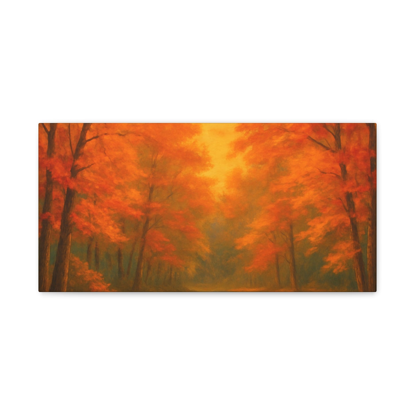 Autumn Forest Canvas Art Print, Fall Home Decor, Cozy Wall Art, Nature Inspired Gallery, Seasonal Decoration