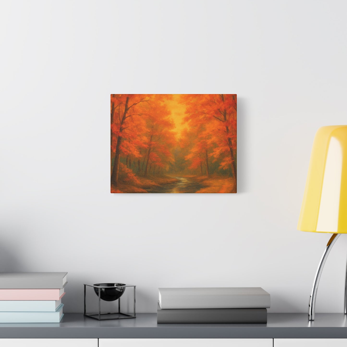 Autumn Forest Canvas Art Print, Fall Home Decor, Cozy Wall Art, Nature Inspired Gallery, Seasonal Decoration