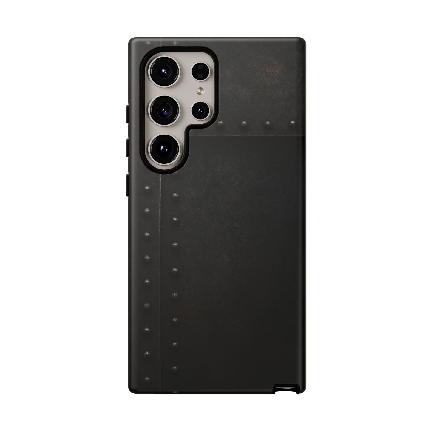 Steel & Smoke – Riveted Shadows Phone Case