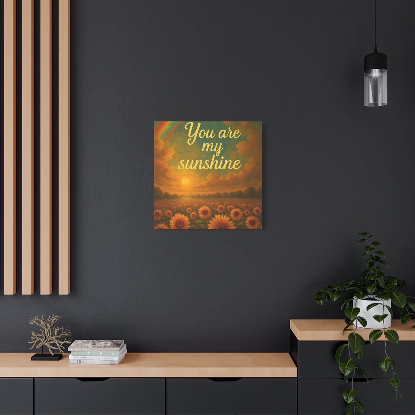 Sunshine Canvas Wall Art, Inspirational Home Decor, Custom Motivational Print, Gift for Friends, Thoughtful Decoration