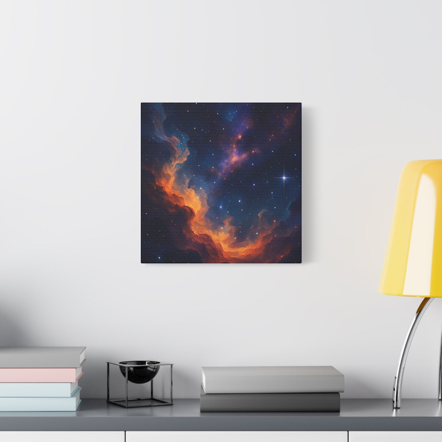 Stellar Flame – Nebula Canvas Art