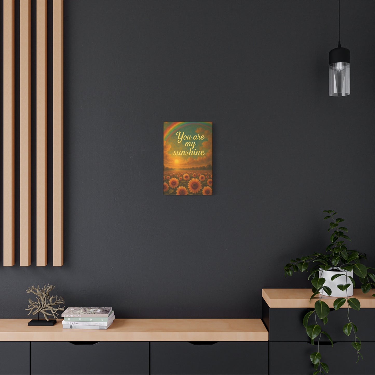 Sunshine Canvas Wall Art, Inspirational Home Decor, Custom Motivational Print, Gift for Friends, Thoughtful Decoration