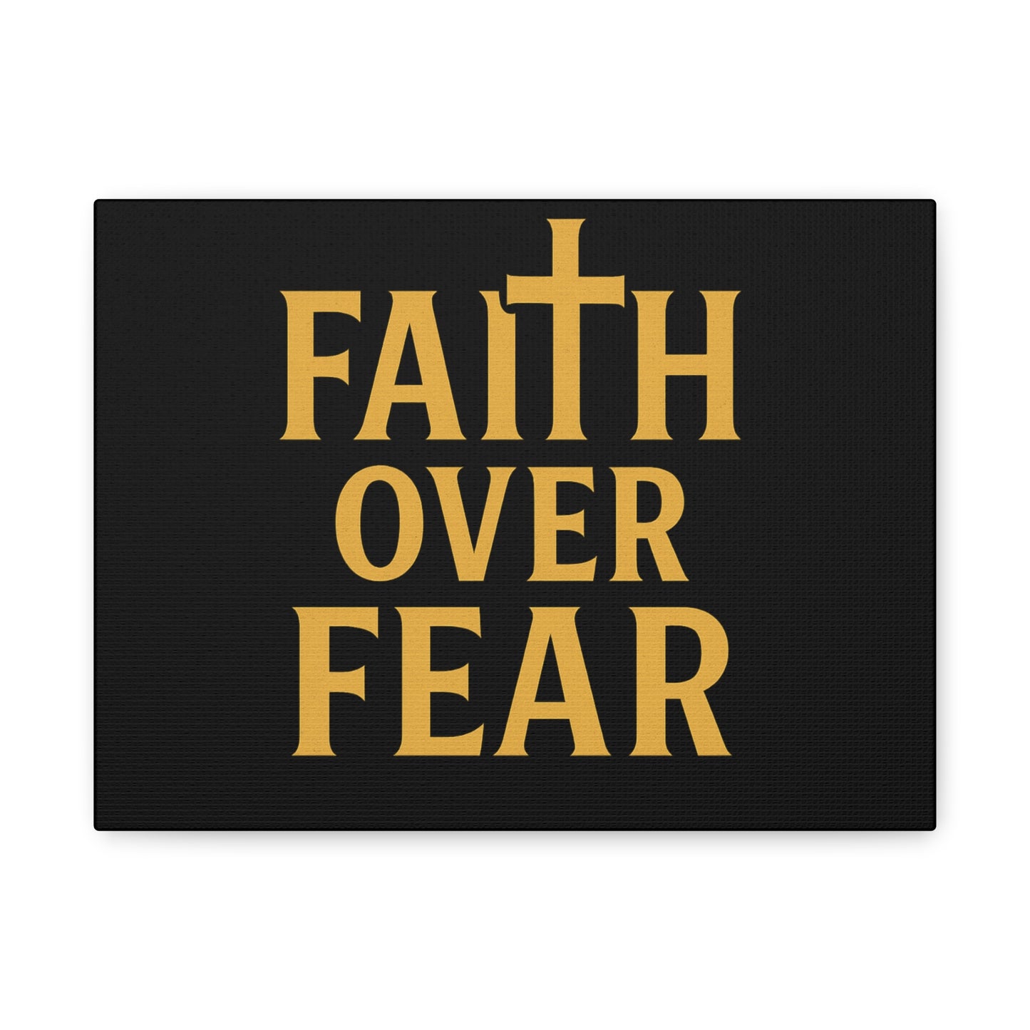 Faith Over Fear Canvas Art - Inspirational Wall Decor, Motivational Gift, Home Decoration, Christian Wall Art, Belief Affirmation