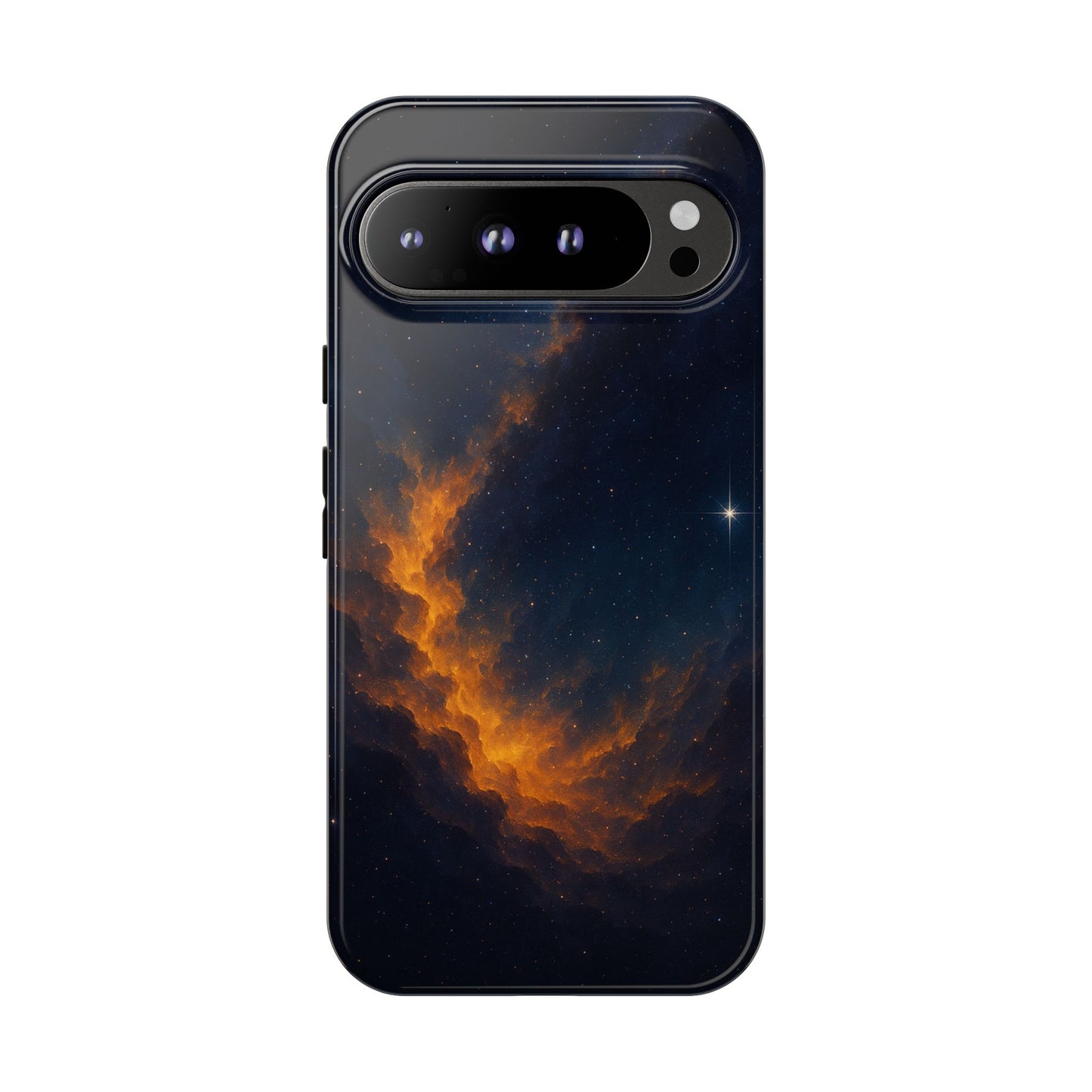 Stellar Flame – Cosmic Nebula Art Phone Case