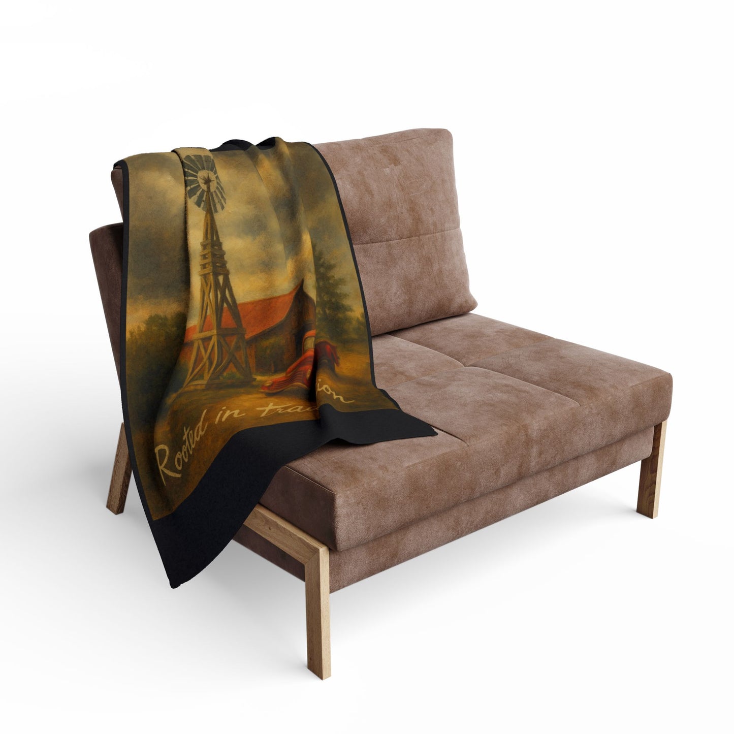 Cozy Rustic Blanket with Truck Design, Perfect for Home Decor, Gifts, Camping, Festivals, and Cozy Nights