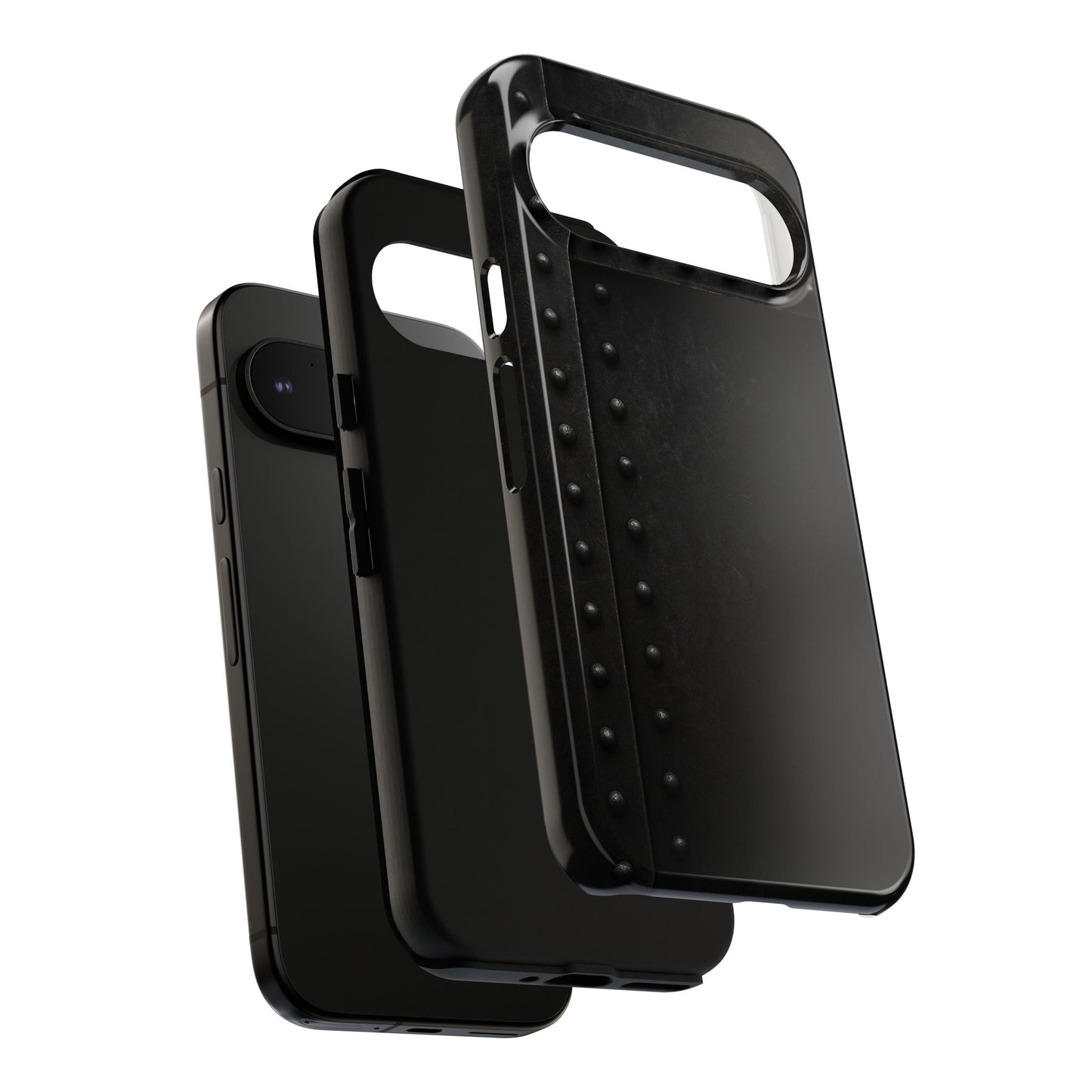 Steel & Smoke – Riveted Shadows Phone Case