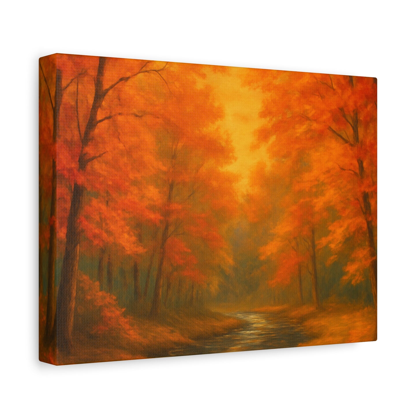Autumn Forest Canvas Art Print, Fall Home Decor, Cozy Wall Art, Nature Inspired Gallery, Seasonal Decoration