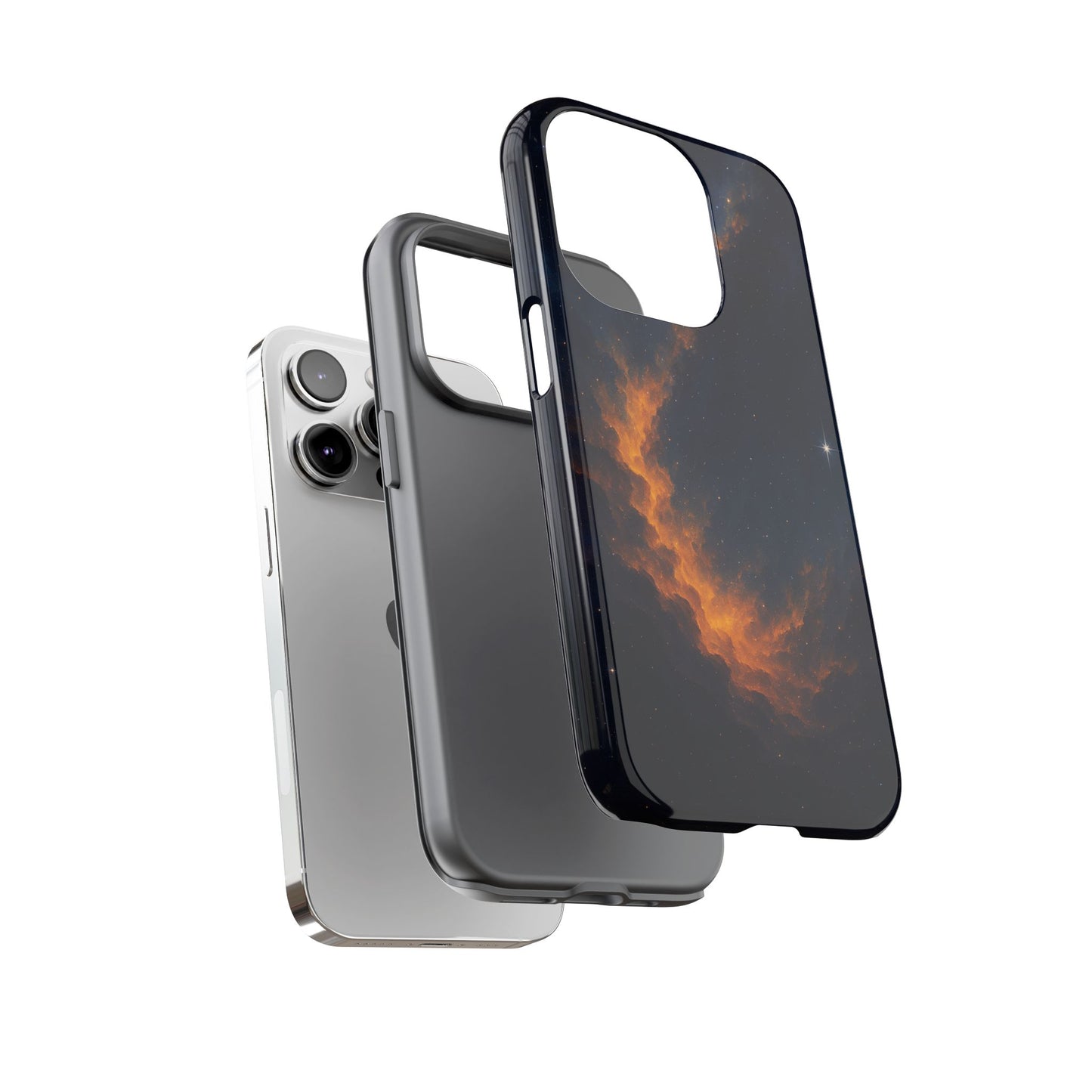 Stellar Flame – Cosmic Nebula Art Phone Case