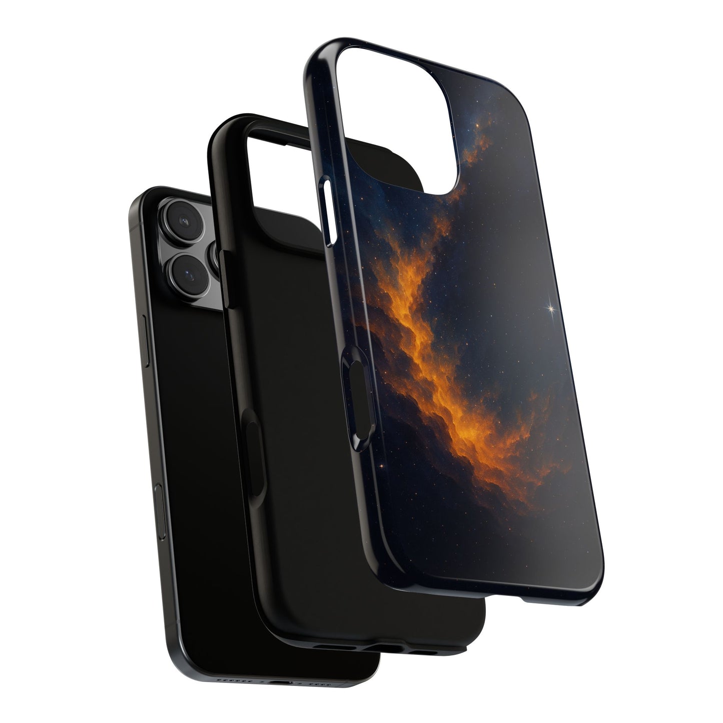 Stellar Flame – Cosmic Nebula Art Phone Case