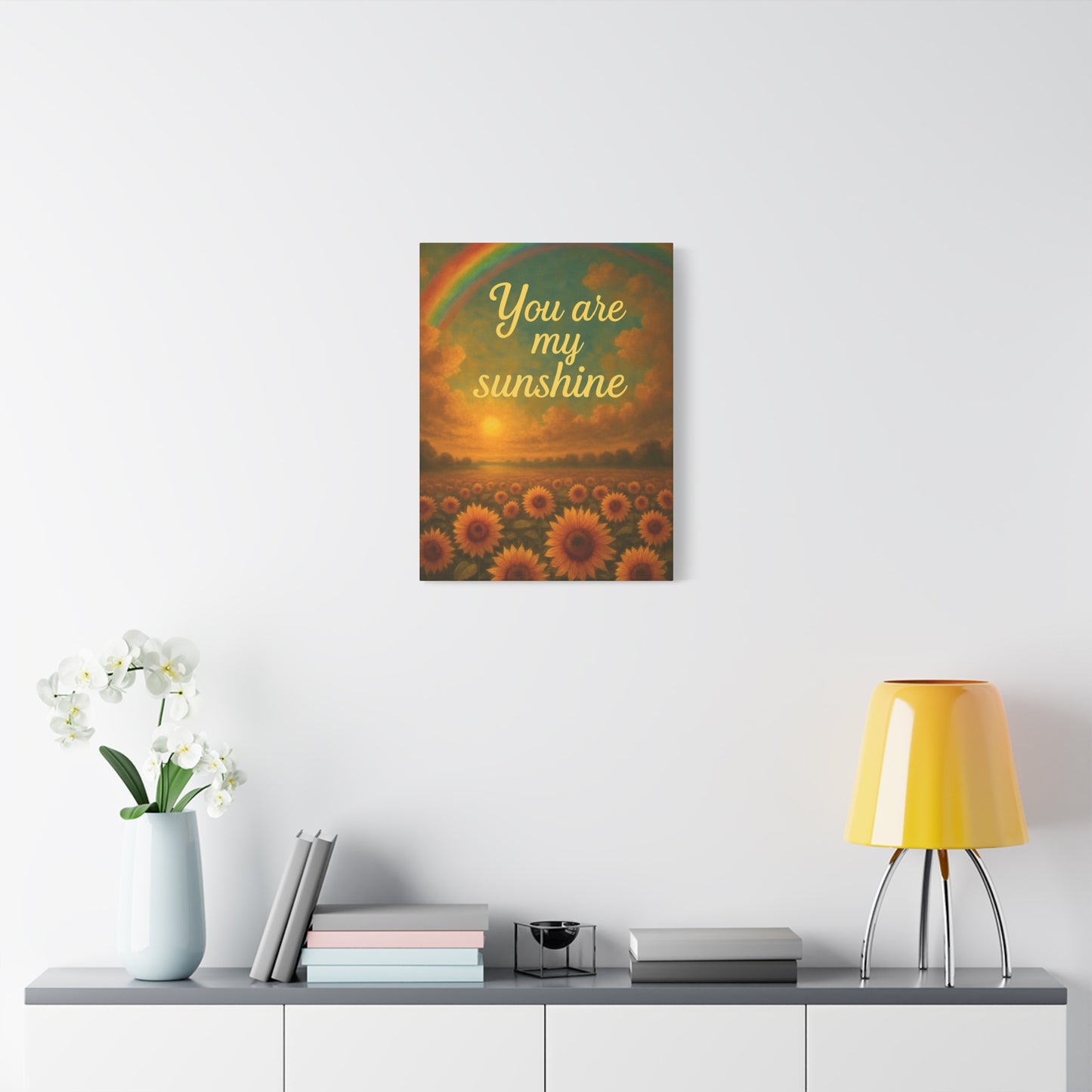 Sunshine Canvas Wall Art, Inspirational Home Decor, Custom Motivational Print, Gift for Friends, Thoughtful Decoration