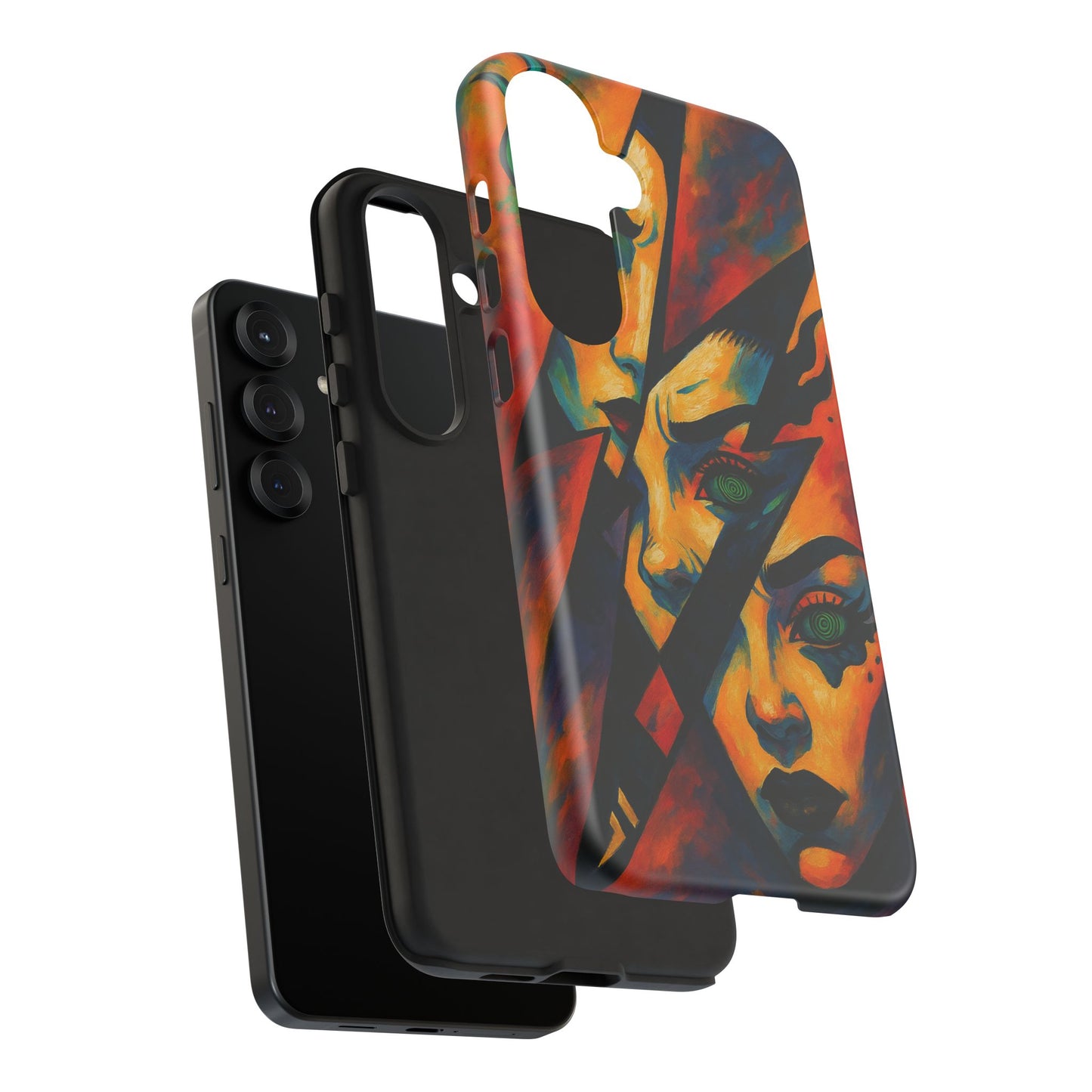 Vibrant Phone Case with Edgy Art, Tough Cases for Trendsetters, Unique Gift for Art Lovers, Colorful Phone Accessory, Protection and Style