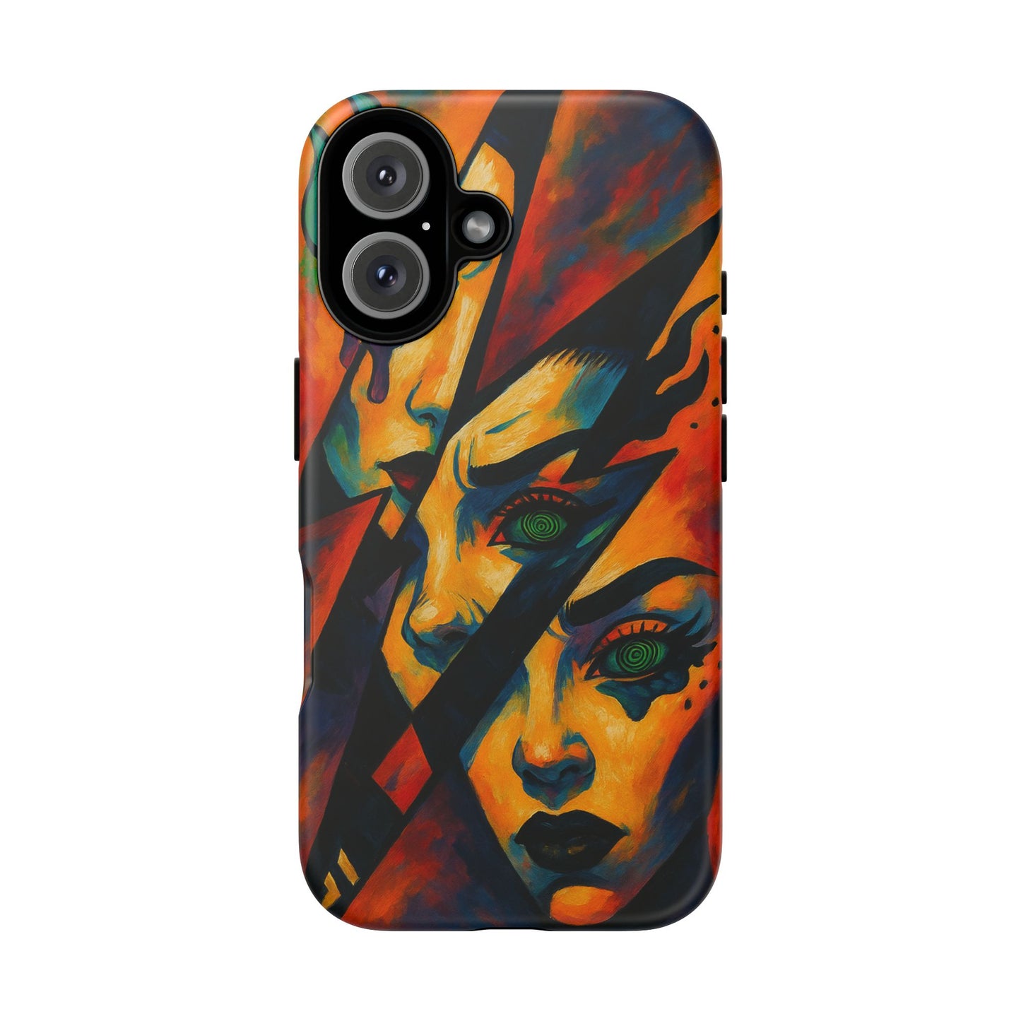 Vibrant Phone Case with Edgy Art, Tough Cases for Trendsetters, Unique Gift for Art Lovers, Colorful Phone Accessory, Protection and Style