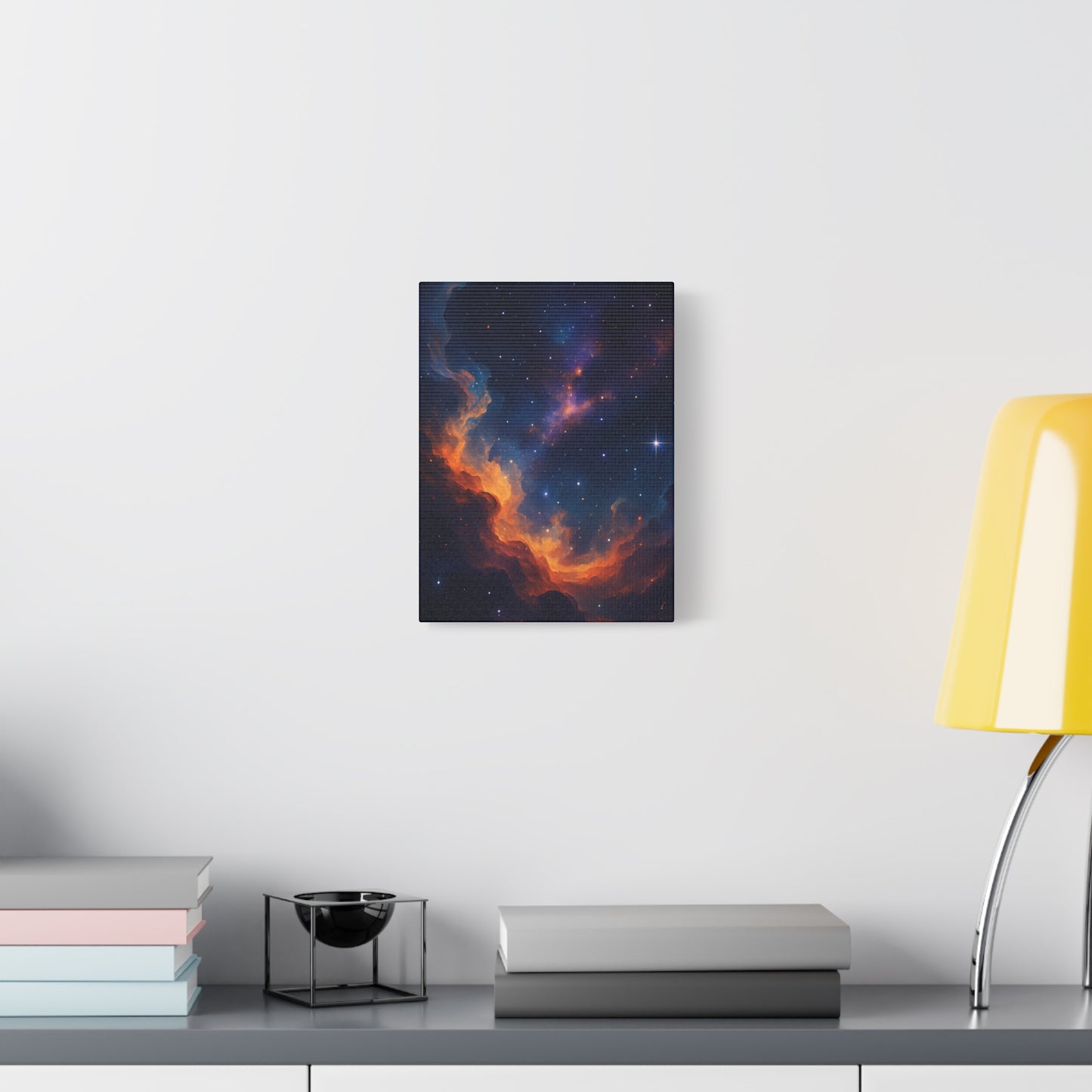Stellar Flame – Nebula Canvas Art