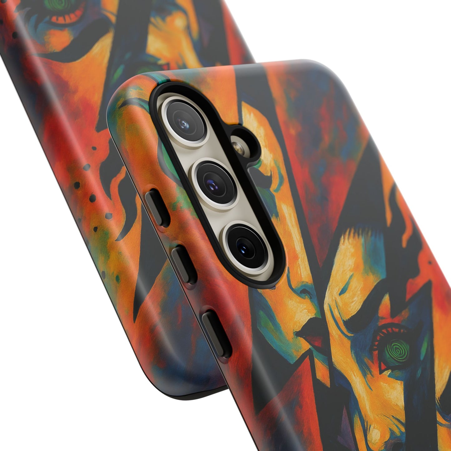 Vibrant Phone Case with Edgy Art, Tough Cases for Trendsetters, Unique Gift for Art Lovers, Colorful Phone Accessory, Protection and Style